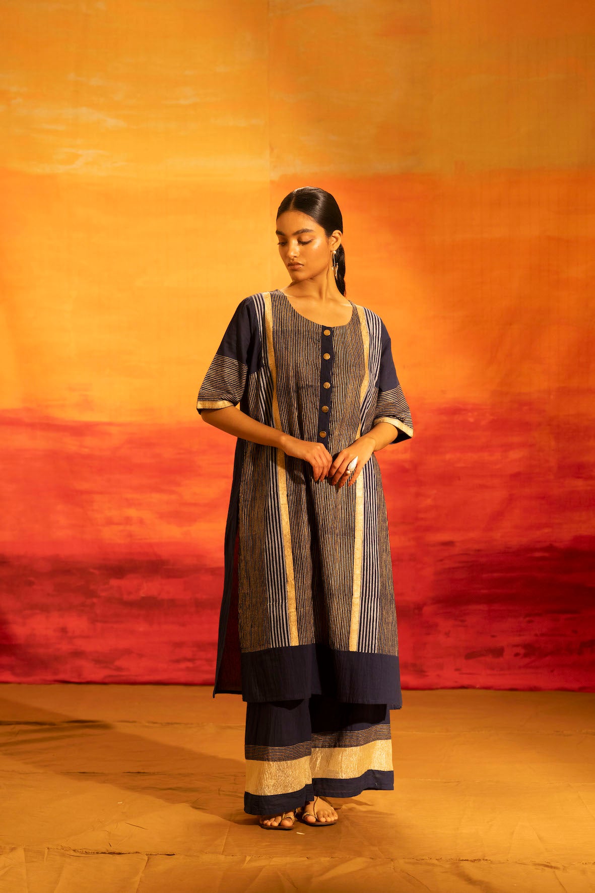 Illume Luma Navy Kurta with Pants
