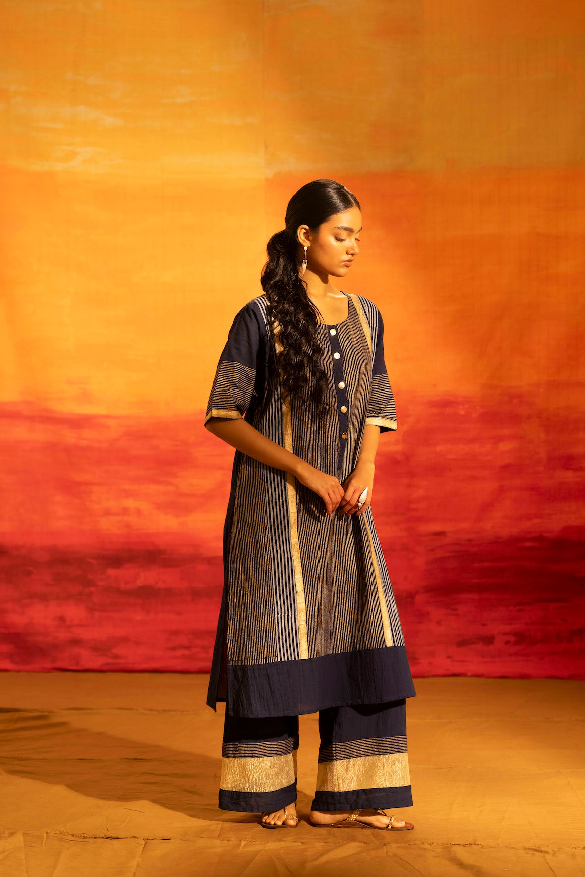 Illume Luma Navy Kurta with Pants