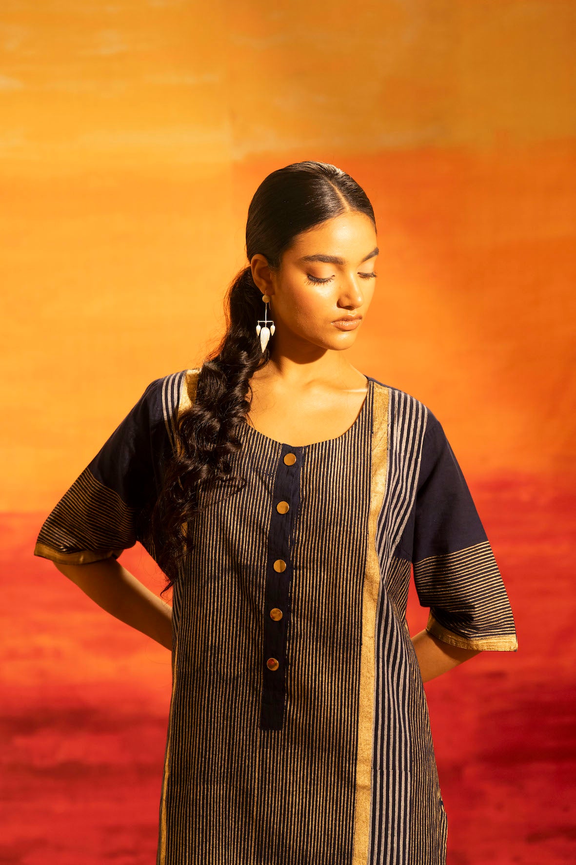 Illume Luma Navy Kurta with Pants