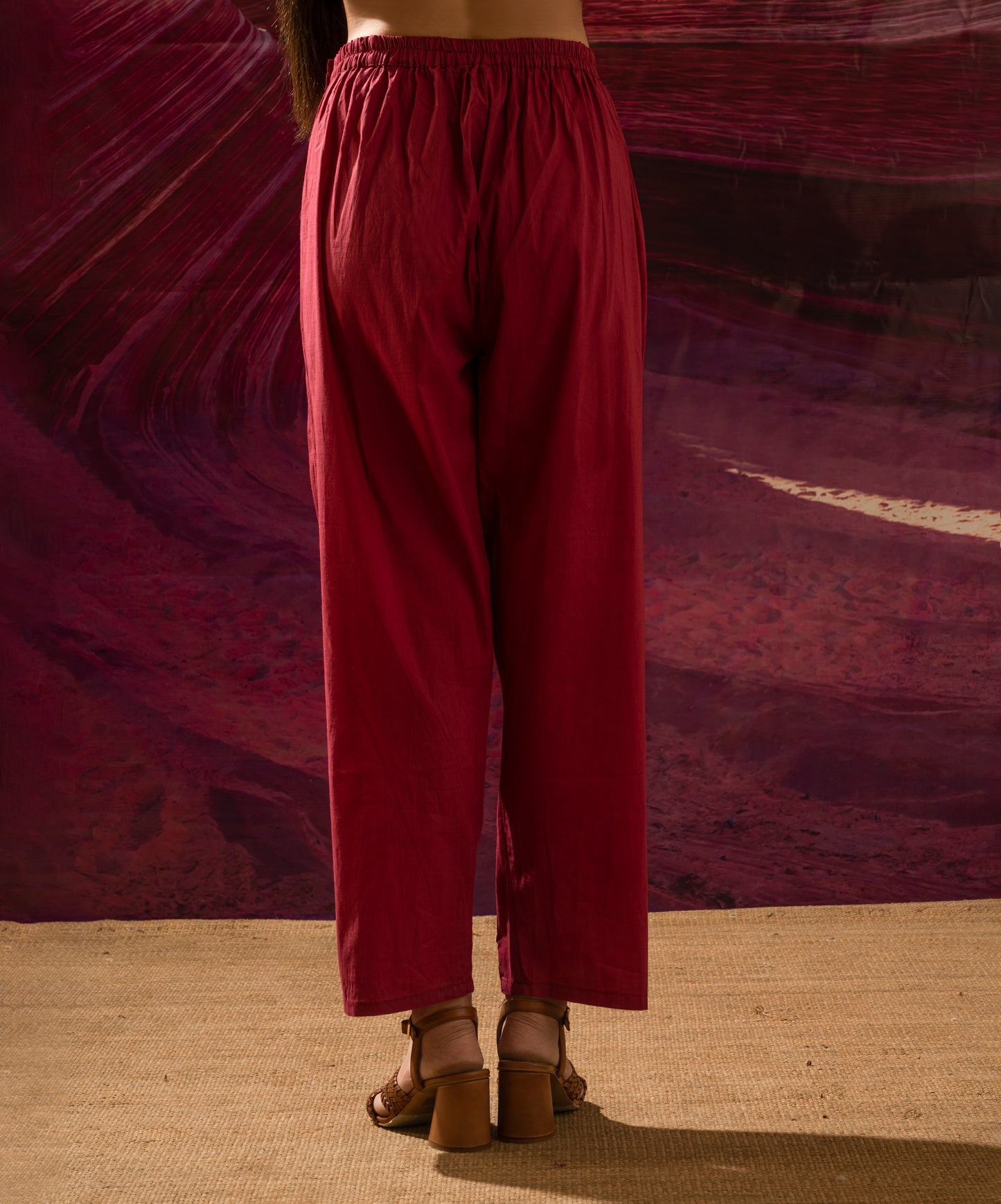 Aurum Trail Maroon Kurta with Pants (Set of 2)