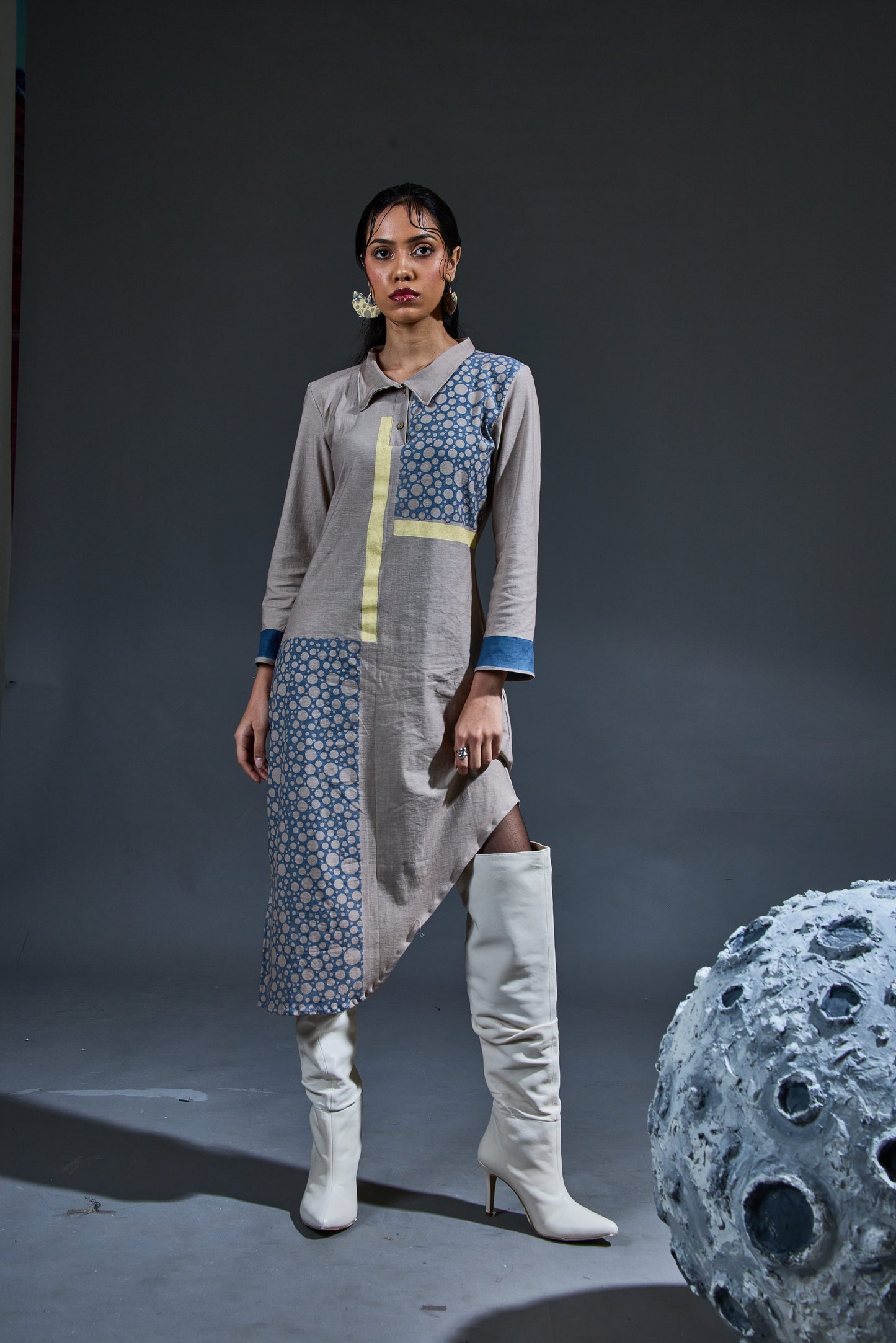 Crater Riff Grey Dress
