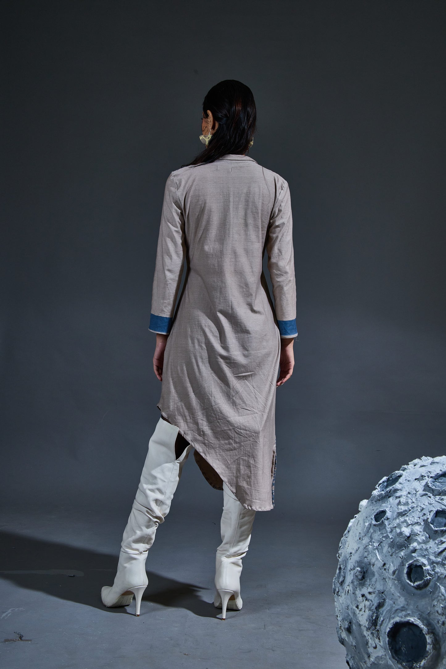 Crater Riff Grey Dress