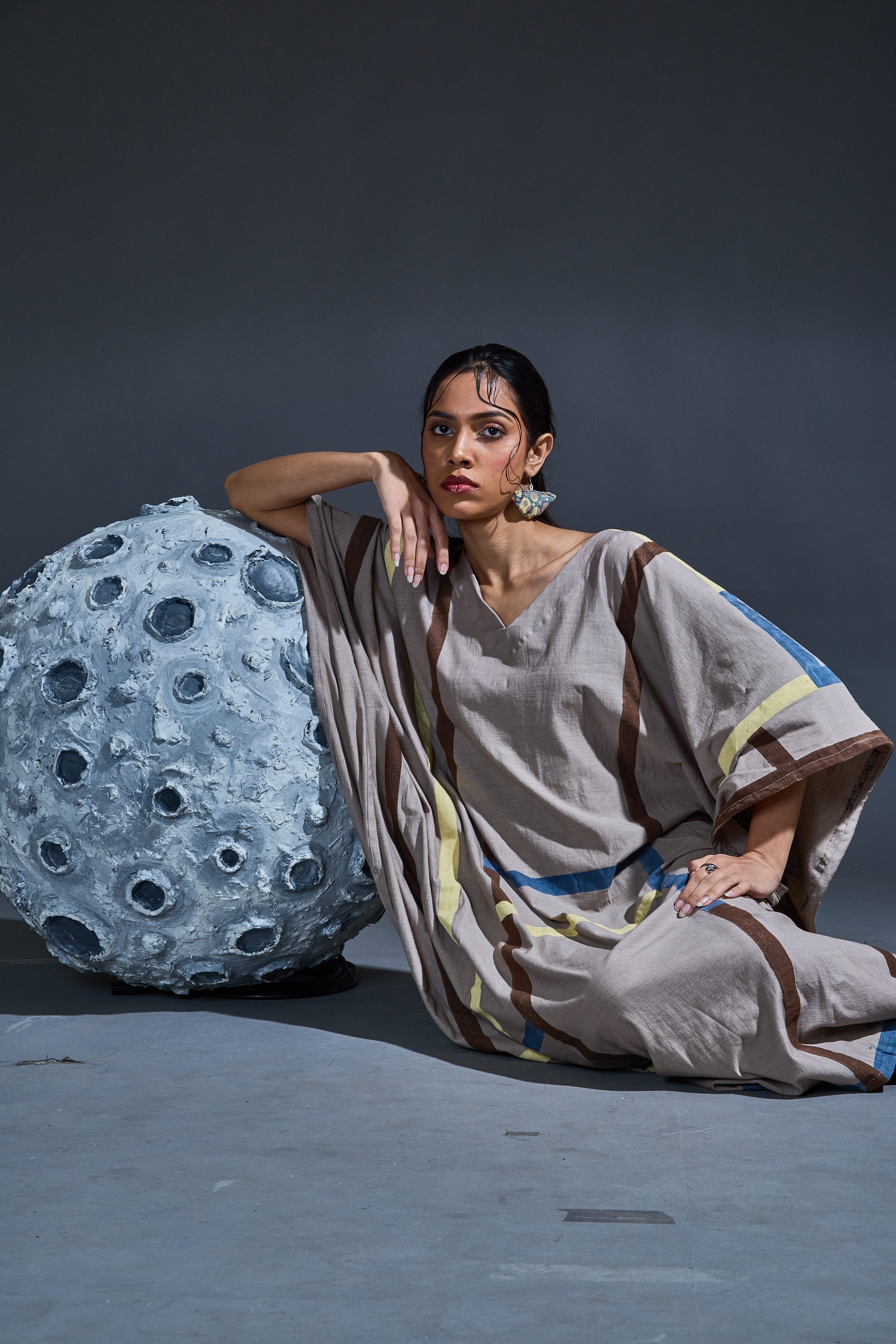 Crater Stormy Grey Kaftan