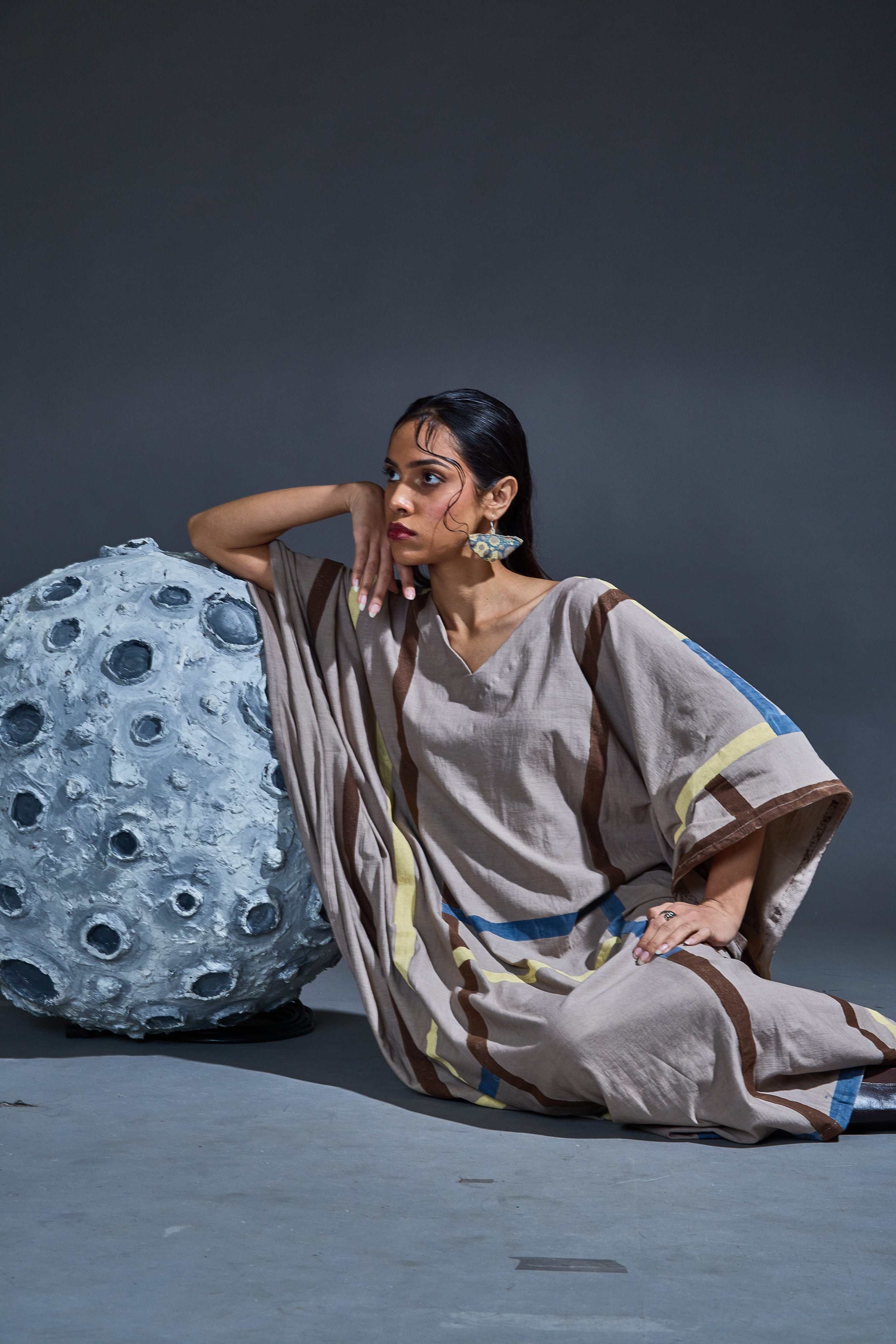 Crater Stormy Grey Kaftan