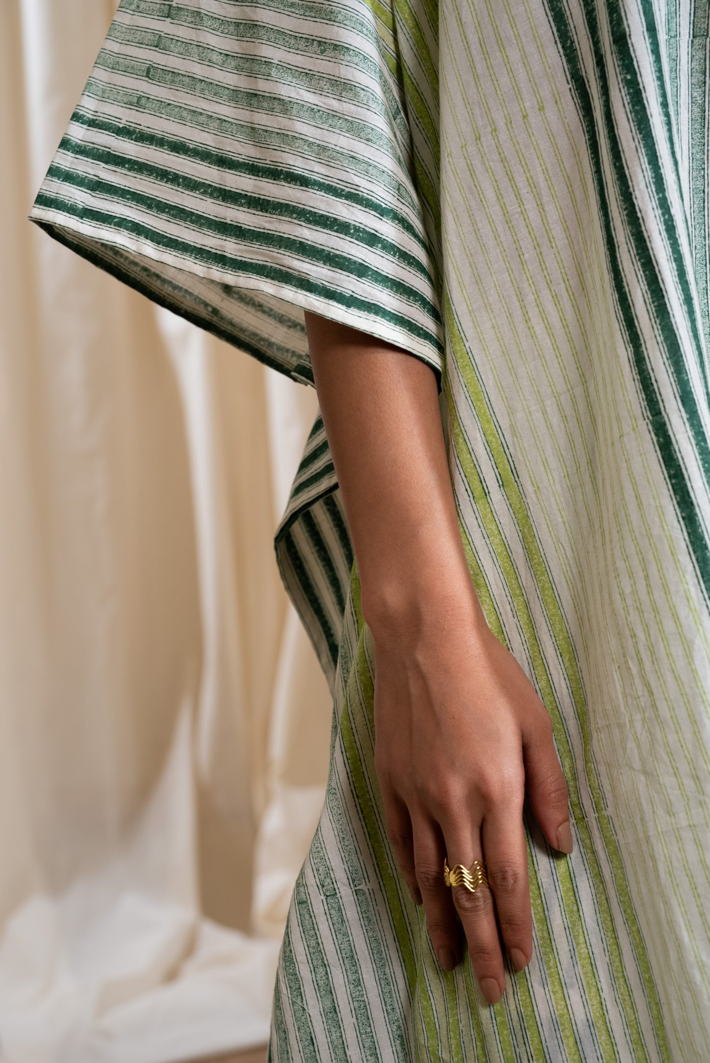 MARINA skyline cotton kaftan coordinate