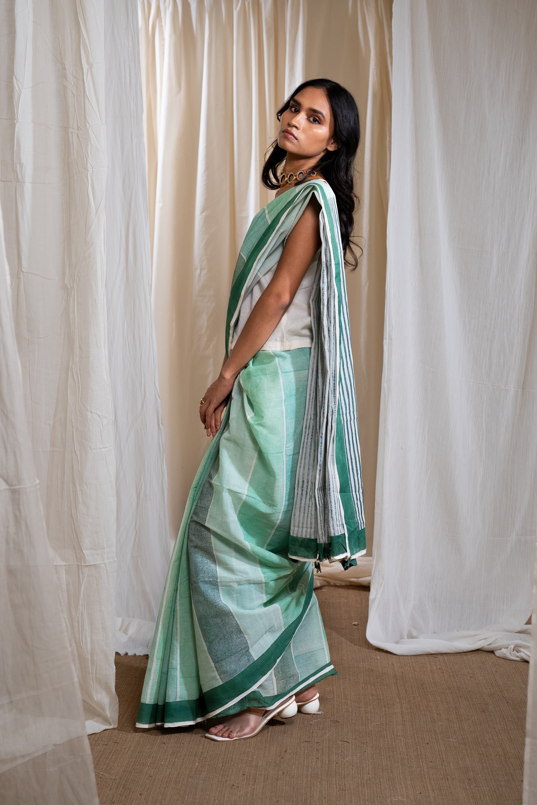 MARINA plateau mul saree