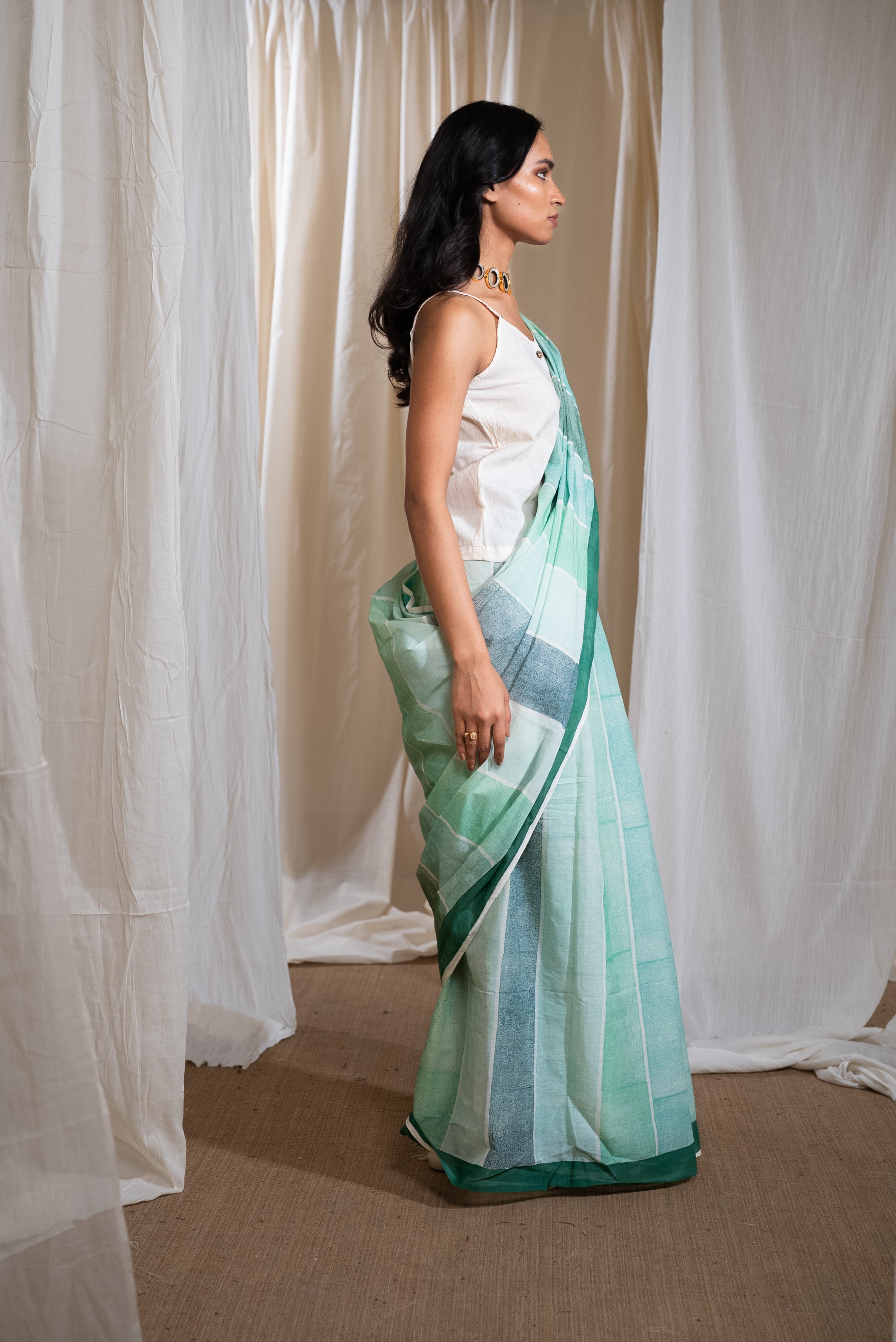 MARINA plateau mul saree