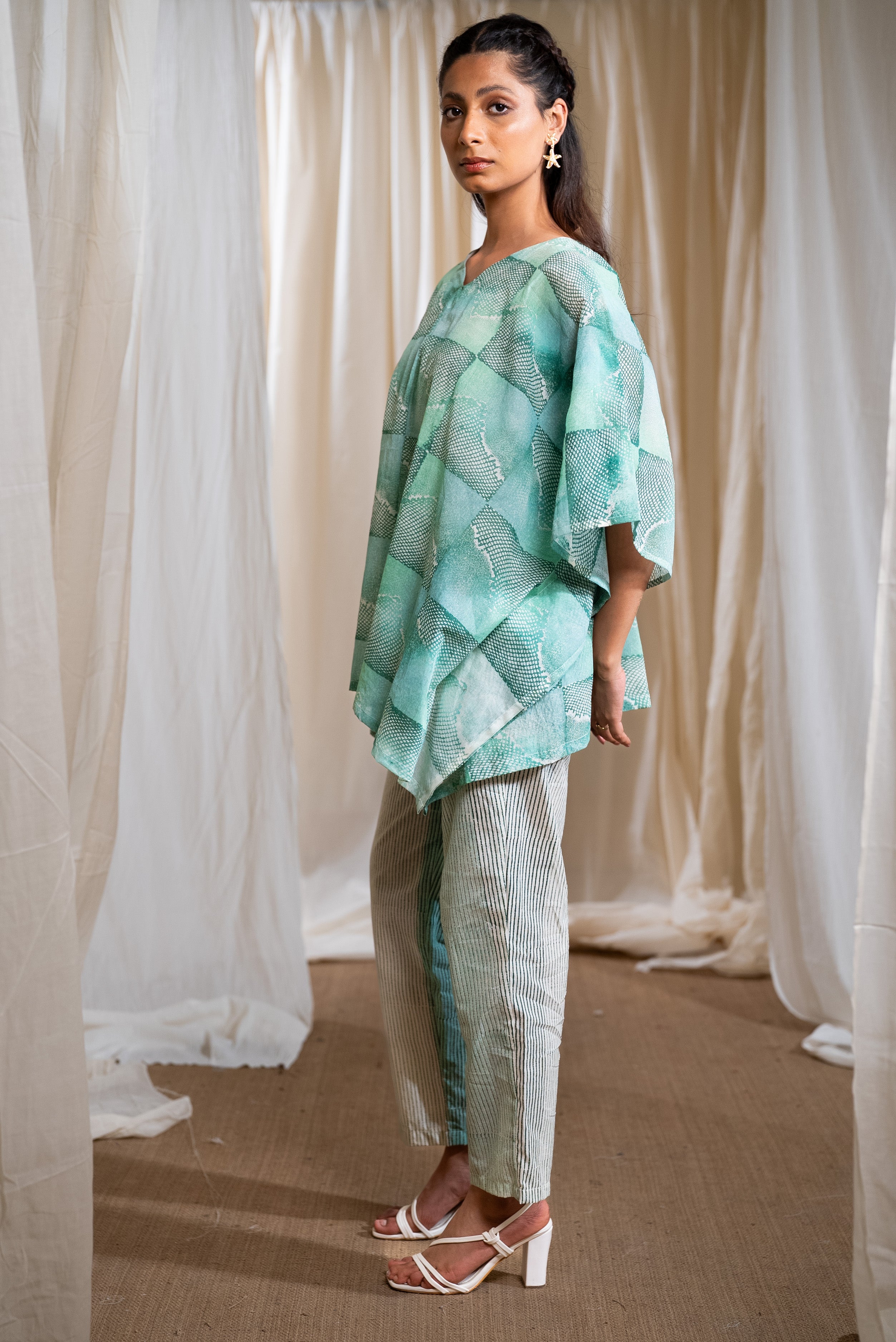 MARINA honeycomb kaftan coordinate Set (Set of 2)