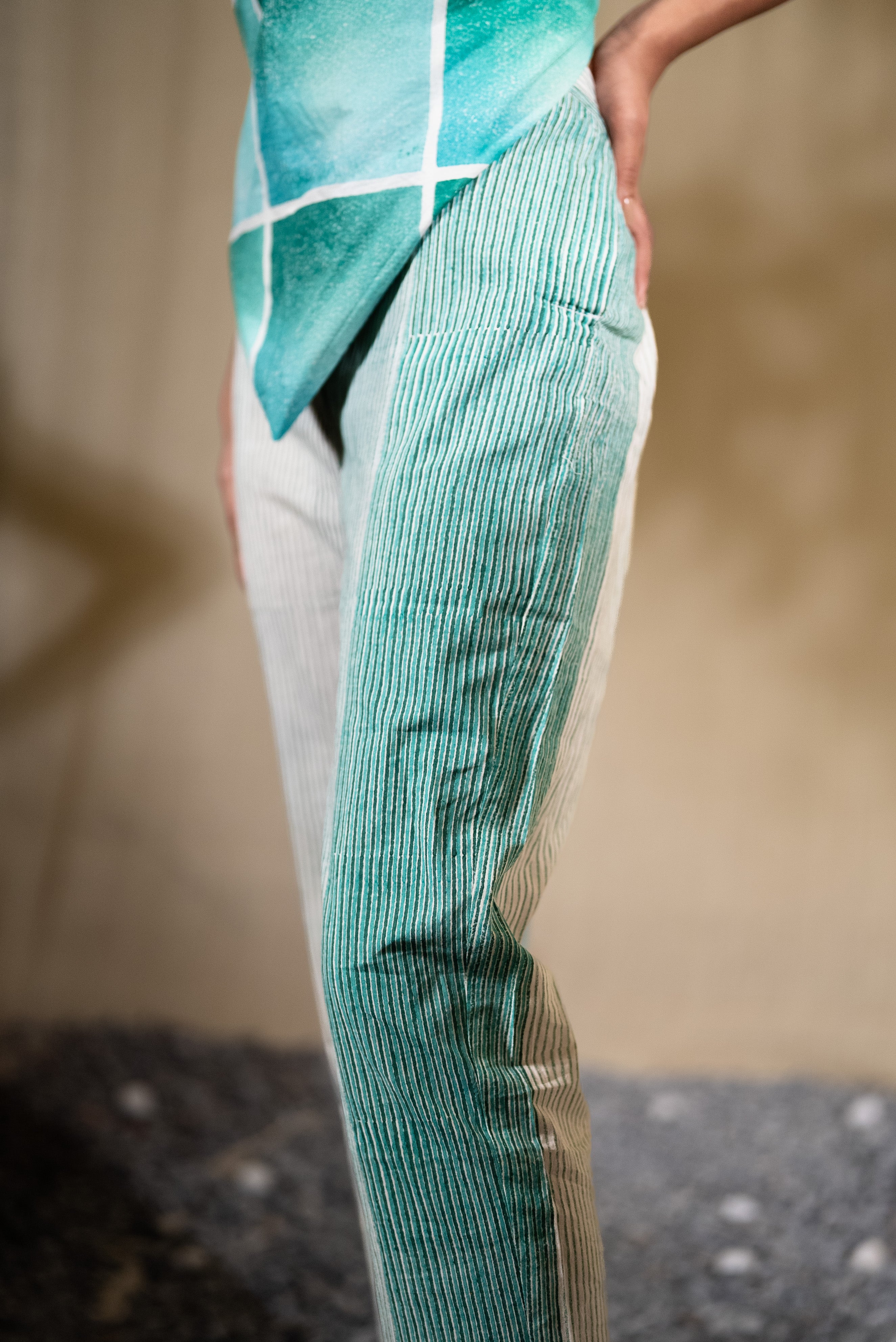 MARINA honeycomb kaftan coordinate Set (Set of 2)