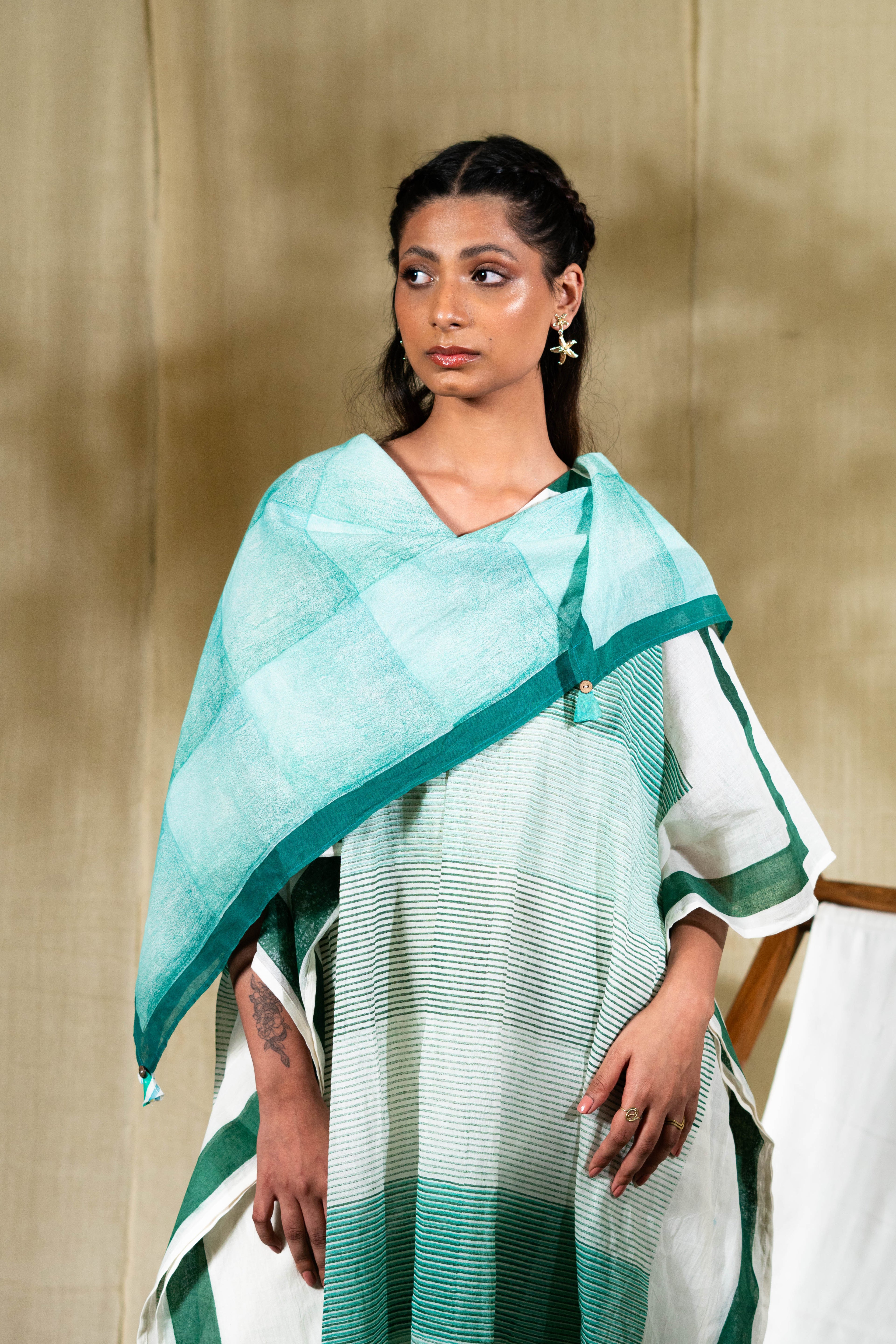 MARINA hype Kaftan Set with slip (Set of 4)