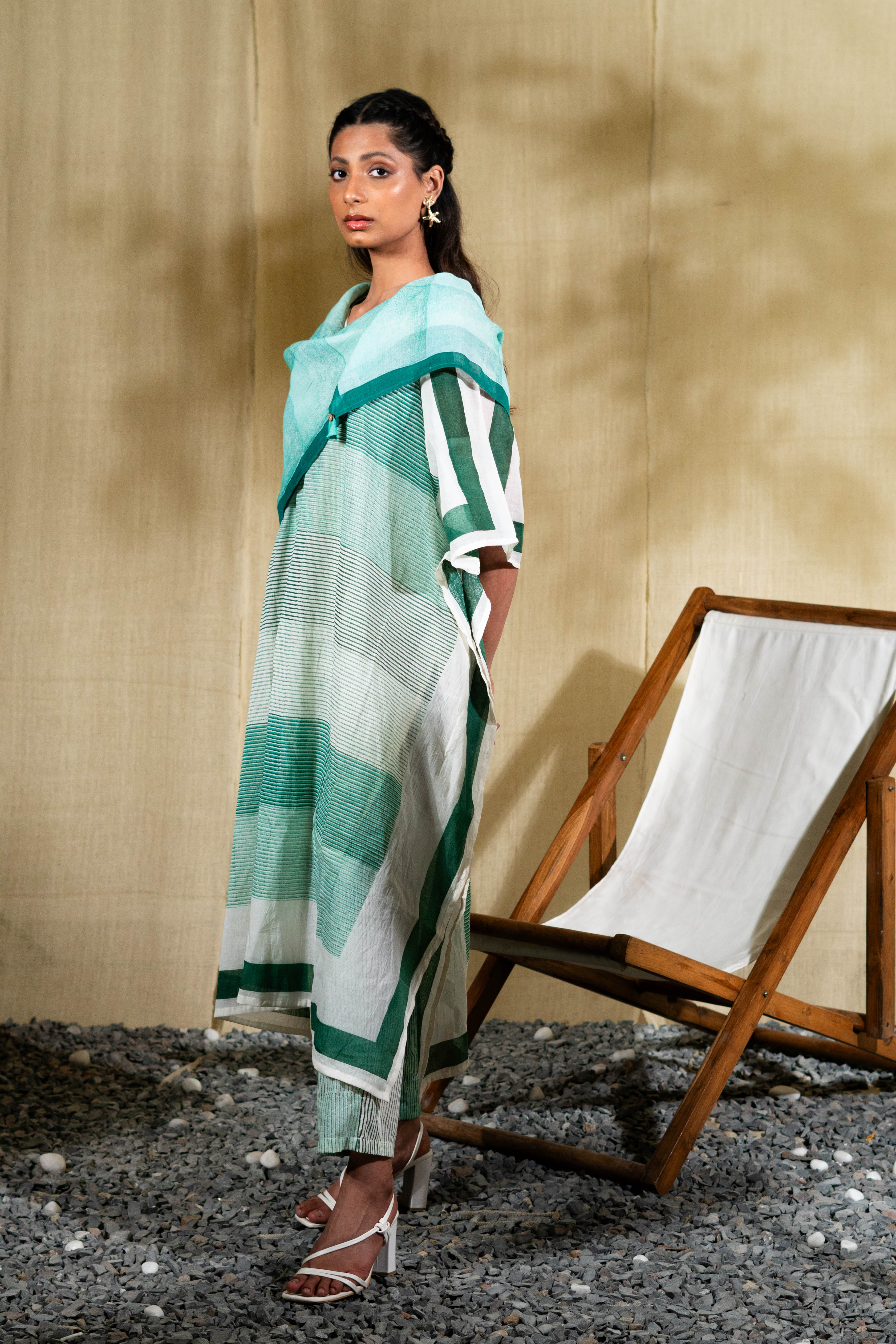 MARINA hype Kaftan Set with slip (Set of 4)