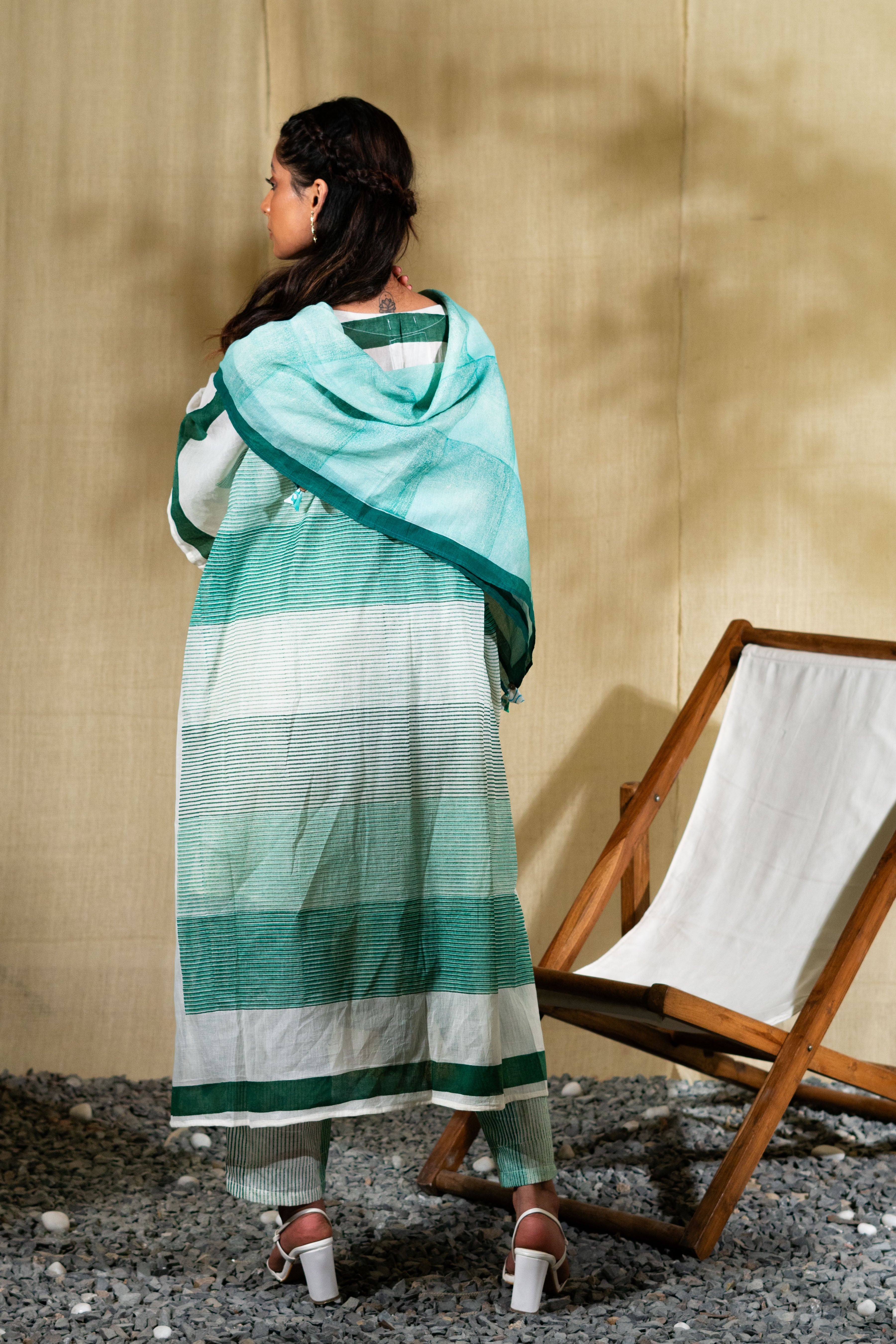 MARINA hype Kaftan Set with slip (Set of 4)