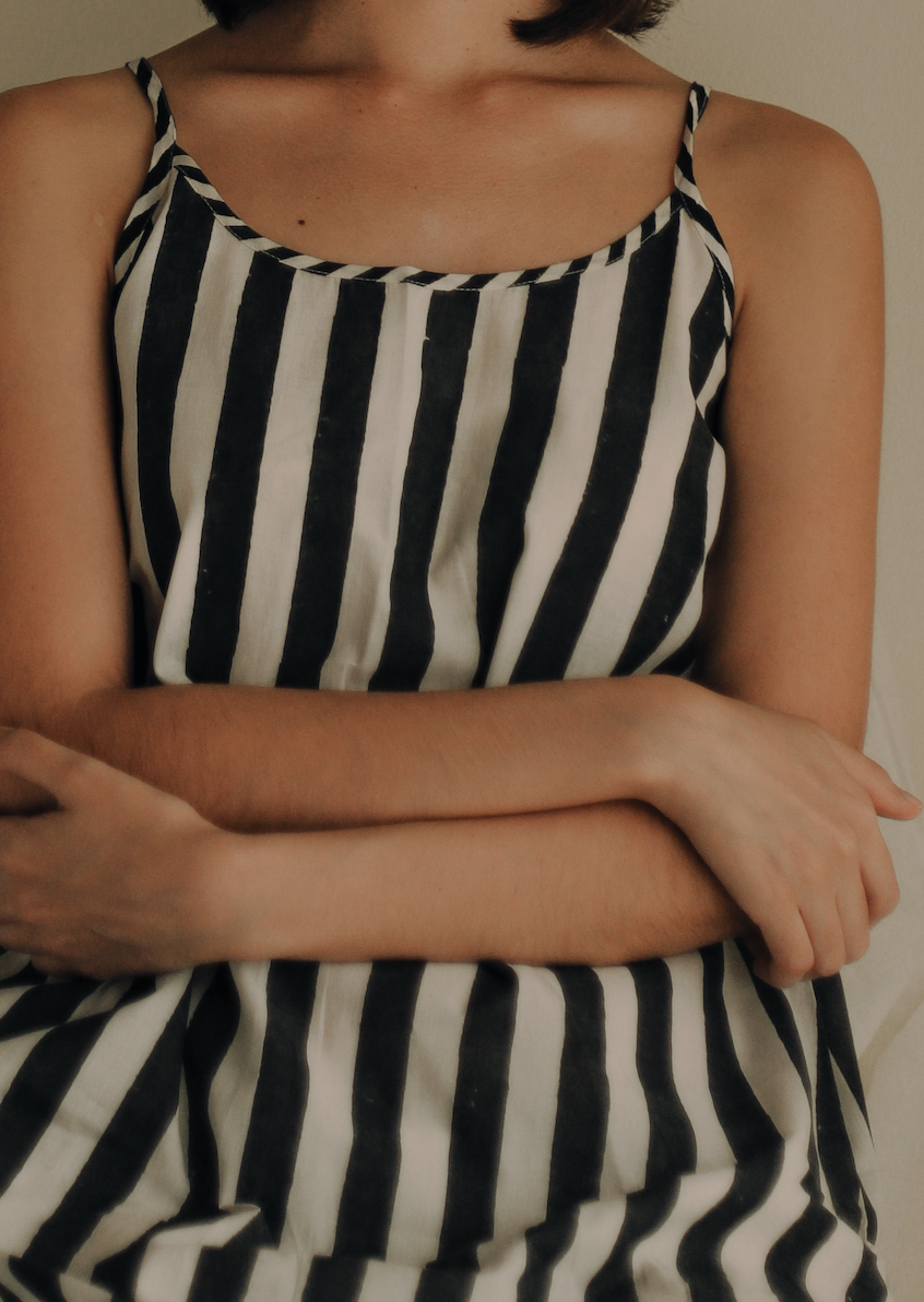 BANANA bold stripe Dress