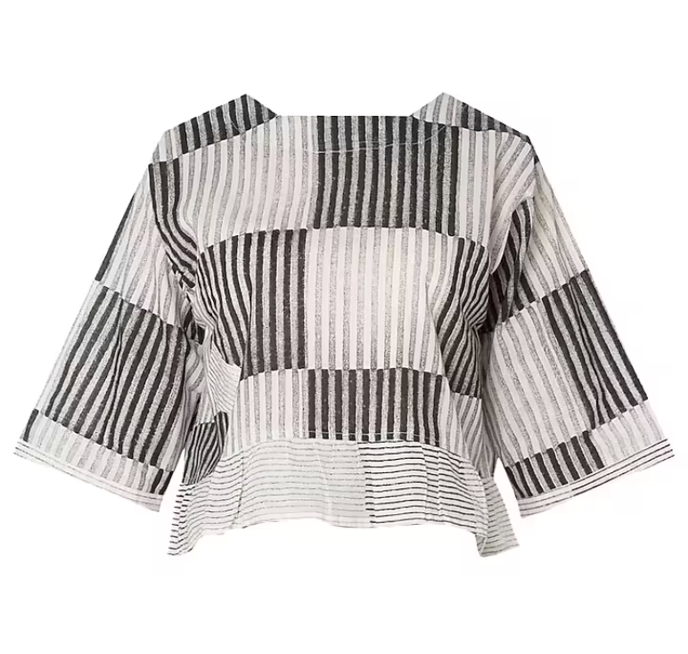Monochrome Grey Tone Crop Top