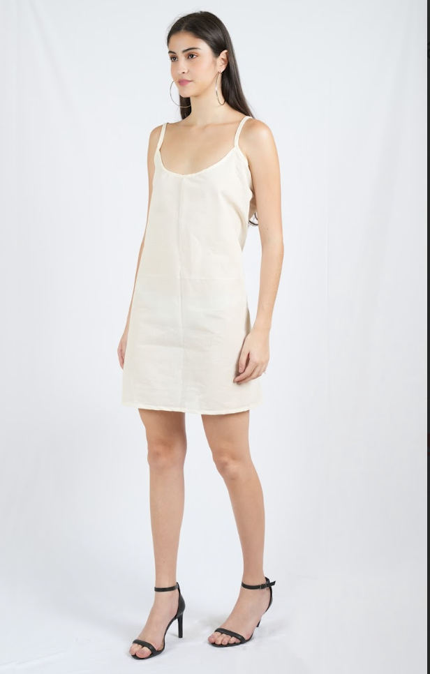 Piano Check Long Kaftan with Slip