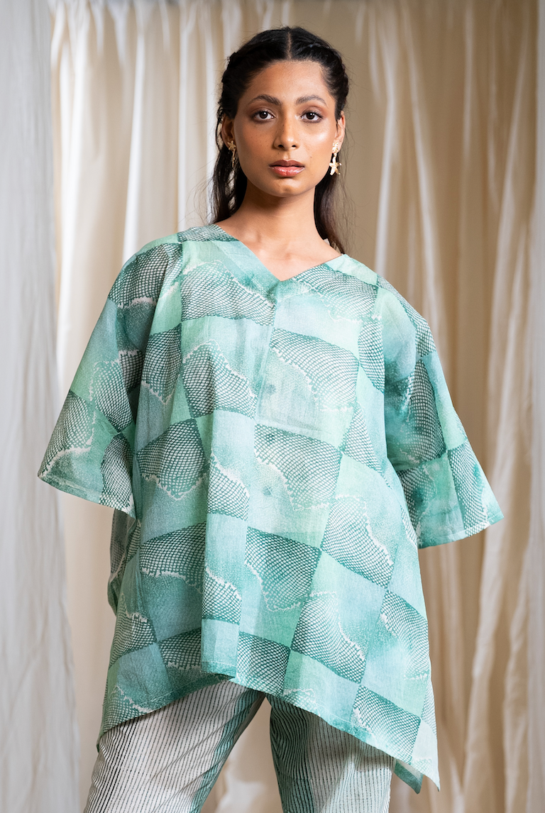MARINA honeycomb Kaftan Coordinate (Set of 2)