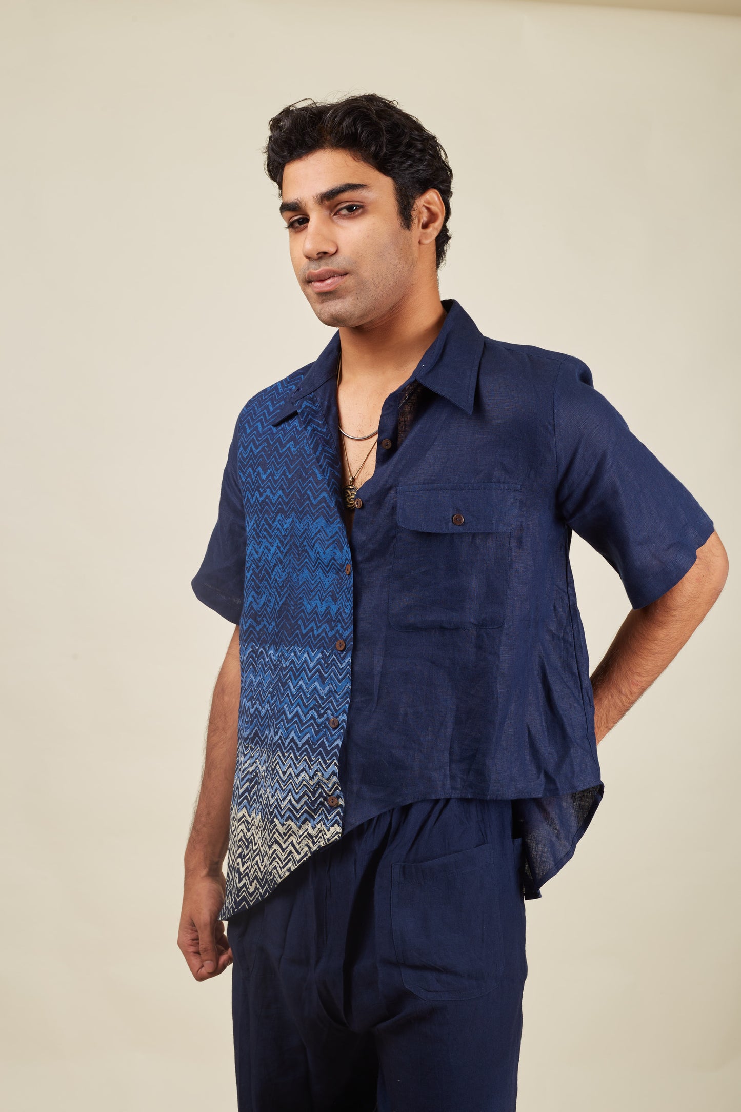 BANANA man Crossroads Navy Wave Co-ord