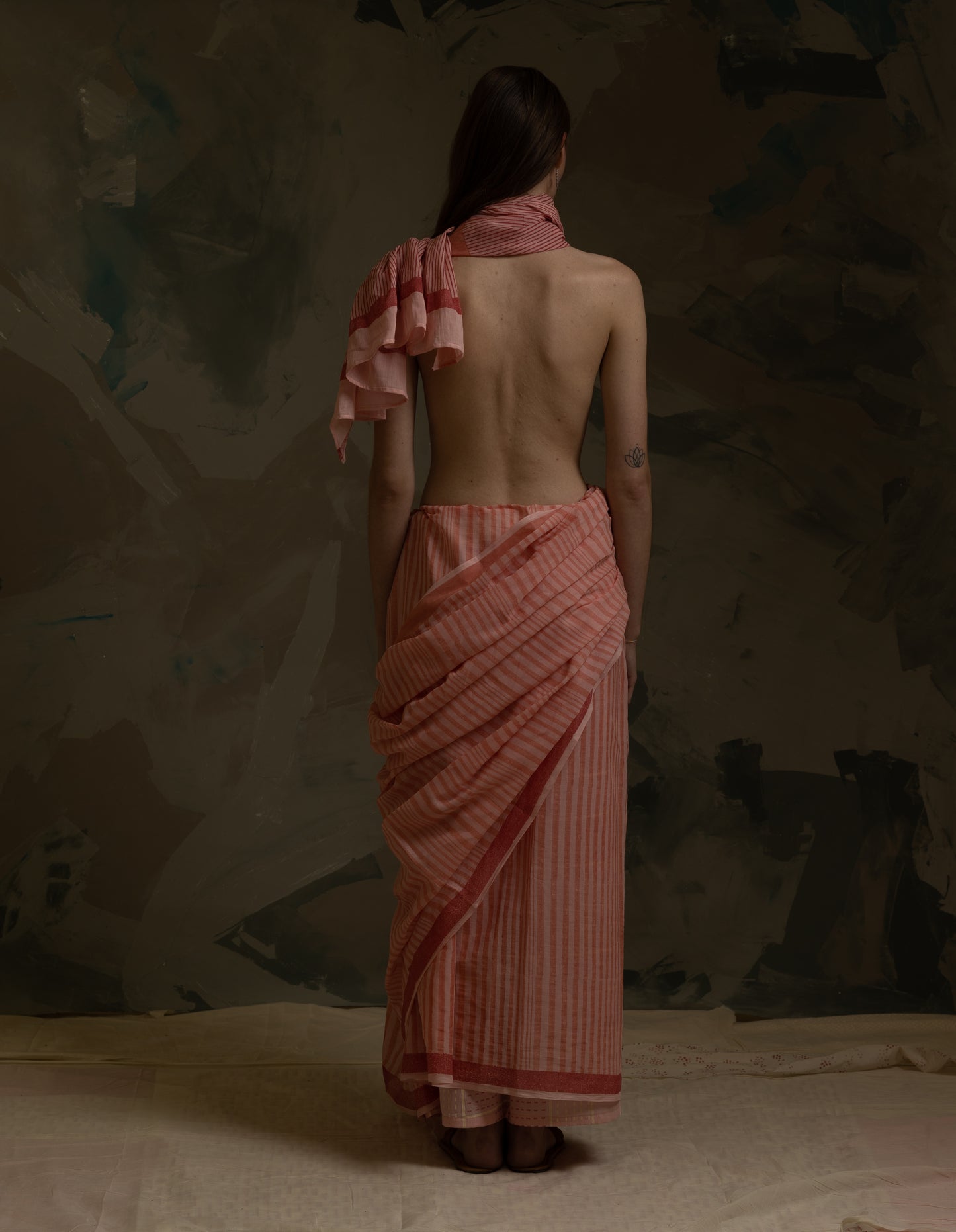 Clove Pink Doppler Saree