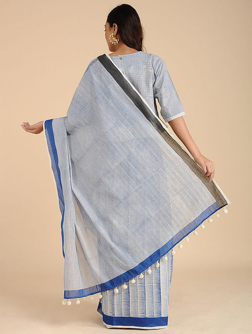 Pokey Blue Saree