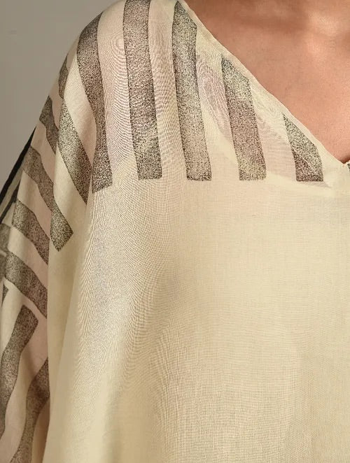Corner Piano Long Kaftan with Slip