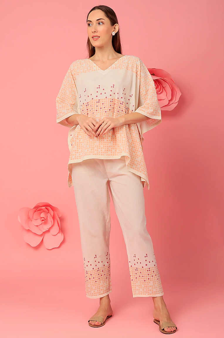 Micro Square Kaftan with Pants