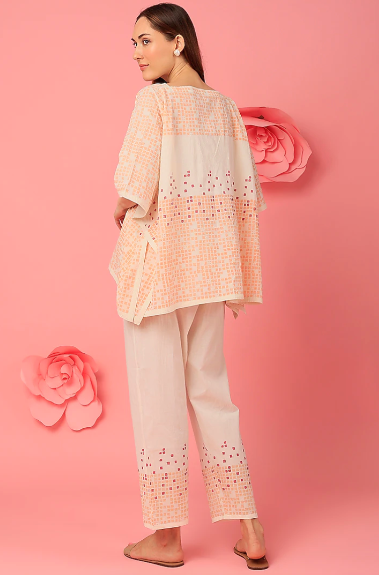 Micro Square Kaftan with Pants