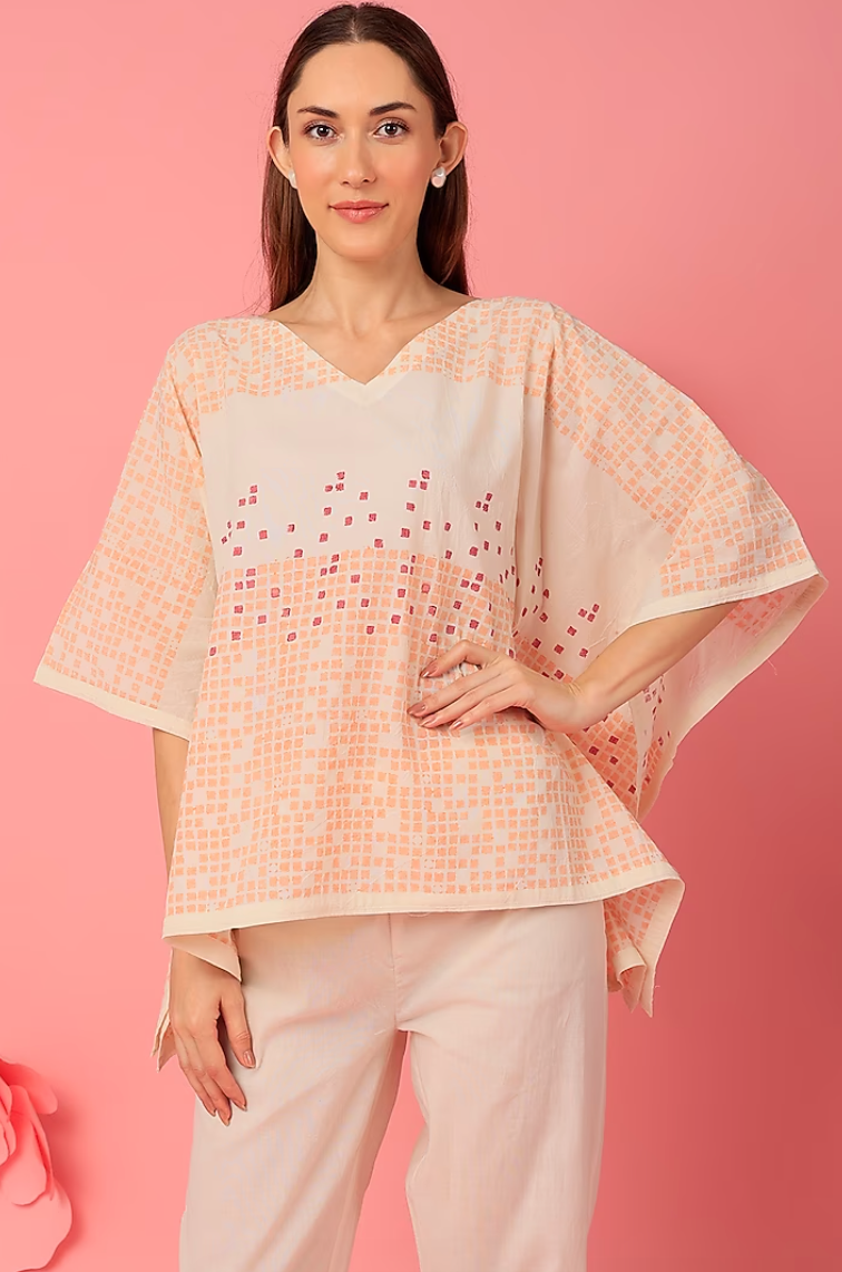 Micro Square Kaftan with Pants