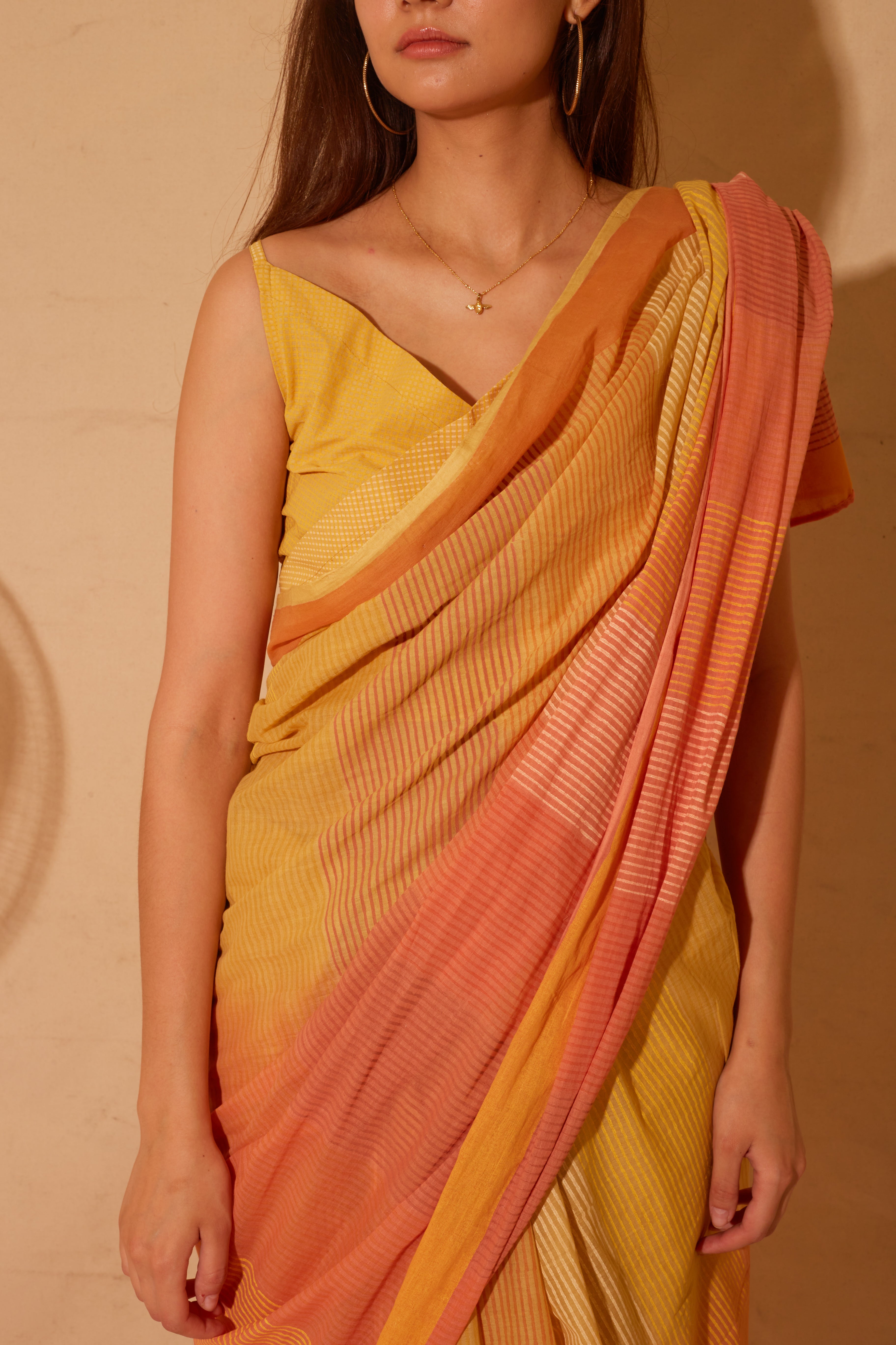 BANANA A Fruity Affaire Saree with Wrap Top