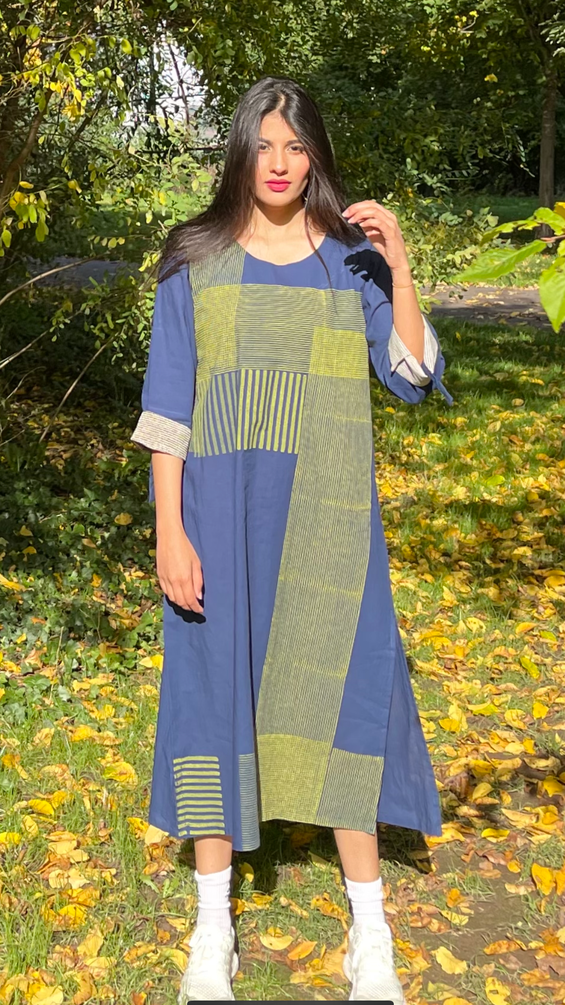 Twister Navy Dress
