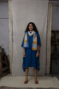 Seabed Indigo Stole With Stole - BANANA labs
