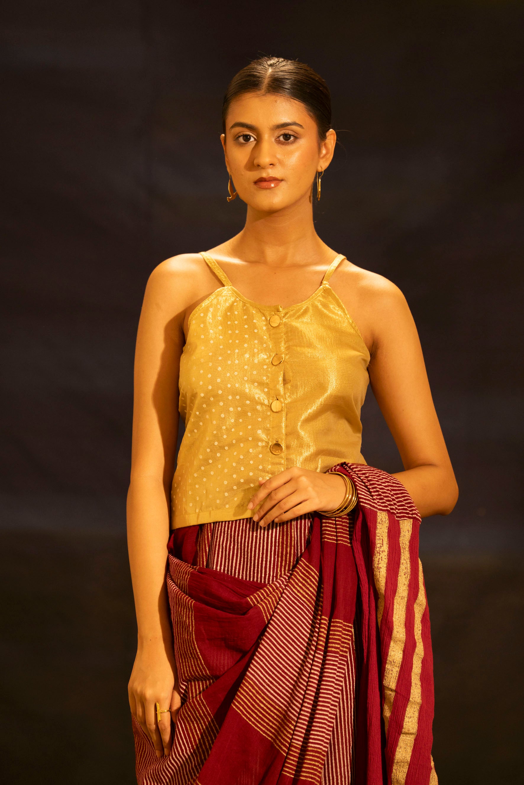 Illume Prism Gold Strap Top
