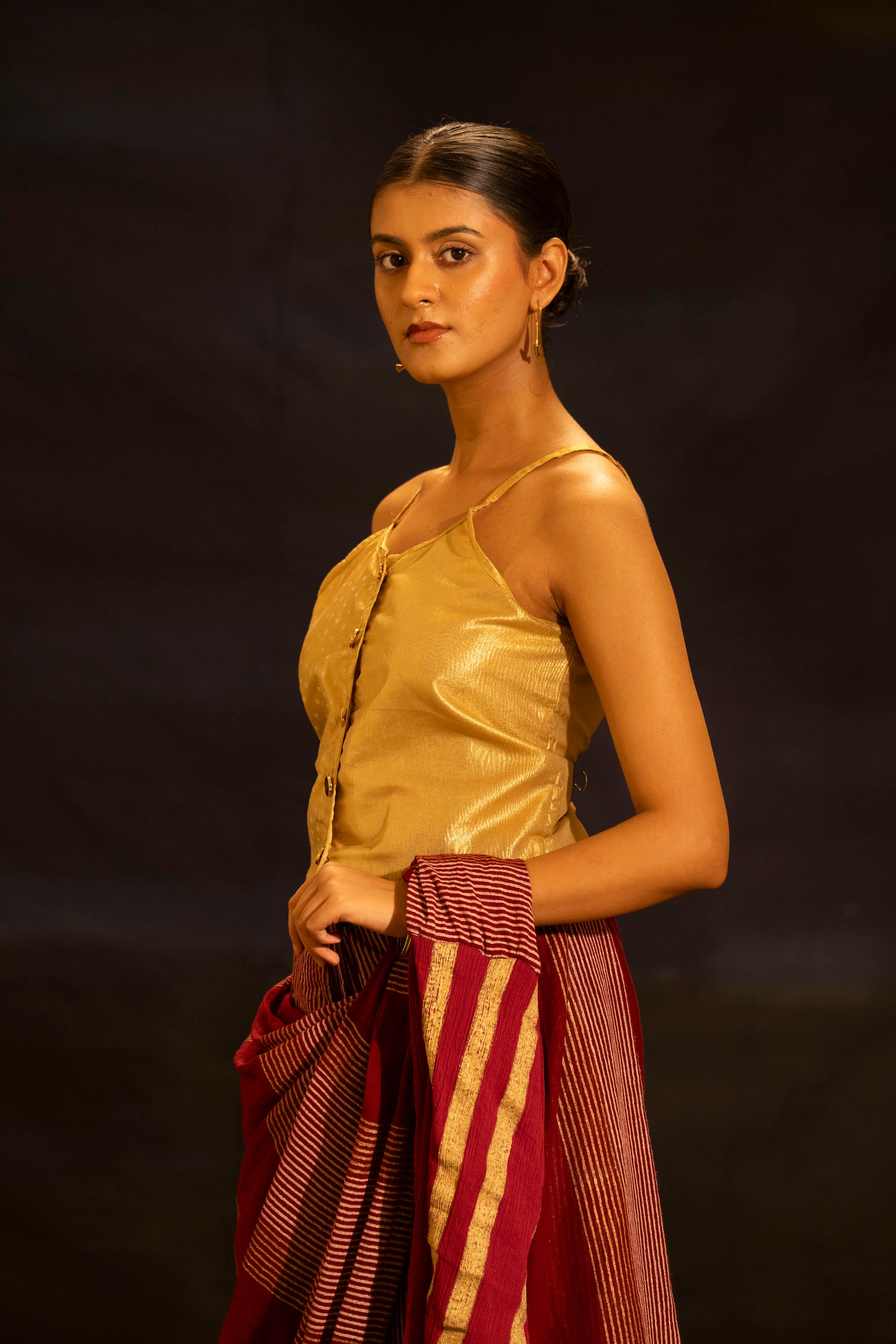 Illume Prism Gold Strap Top
