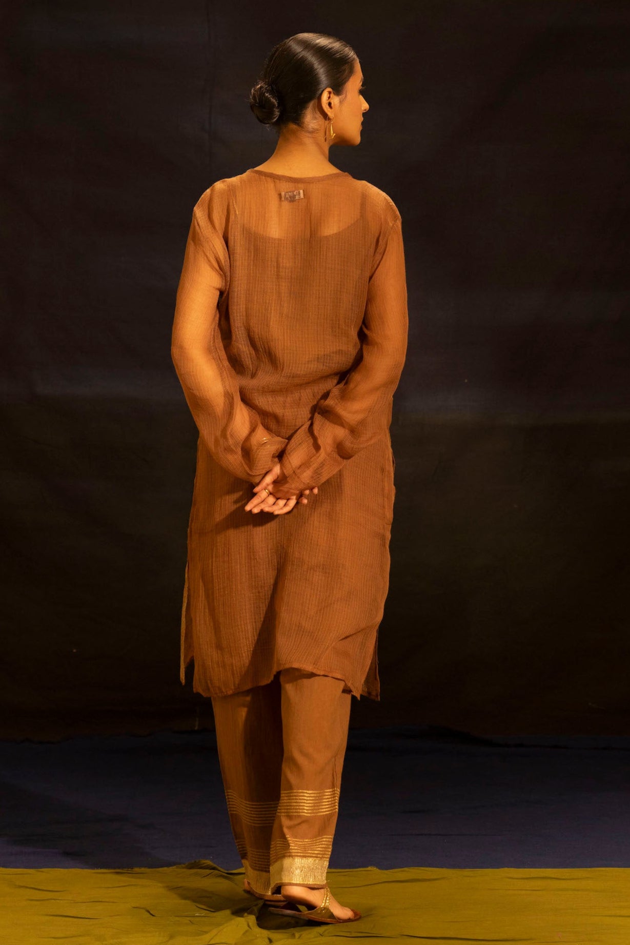 Illume Wave Muddy Kota Kurta Set with Slip (Set of 2)