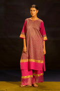 Illume Level Pink Kurta with Pants (Set of 2) - BANANA labs