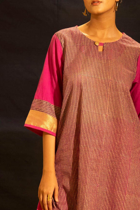 Illume Level Pink Kurta Set (Set of 3)