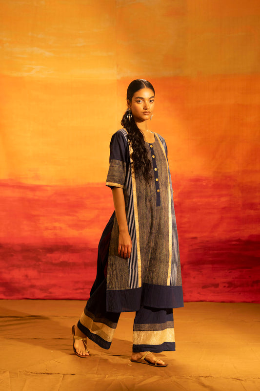 Illume Luma Navy Kurta with Pants