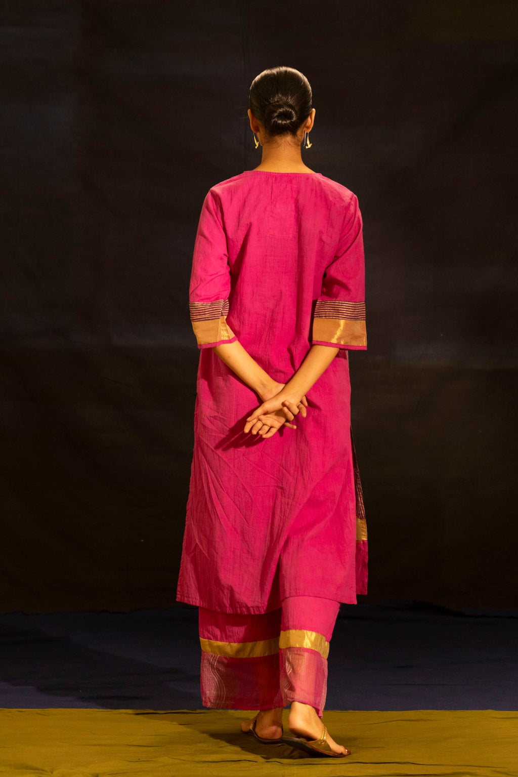 Illume Level Pink Kurta Set (Set of 3)