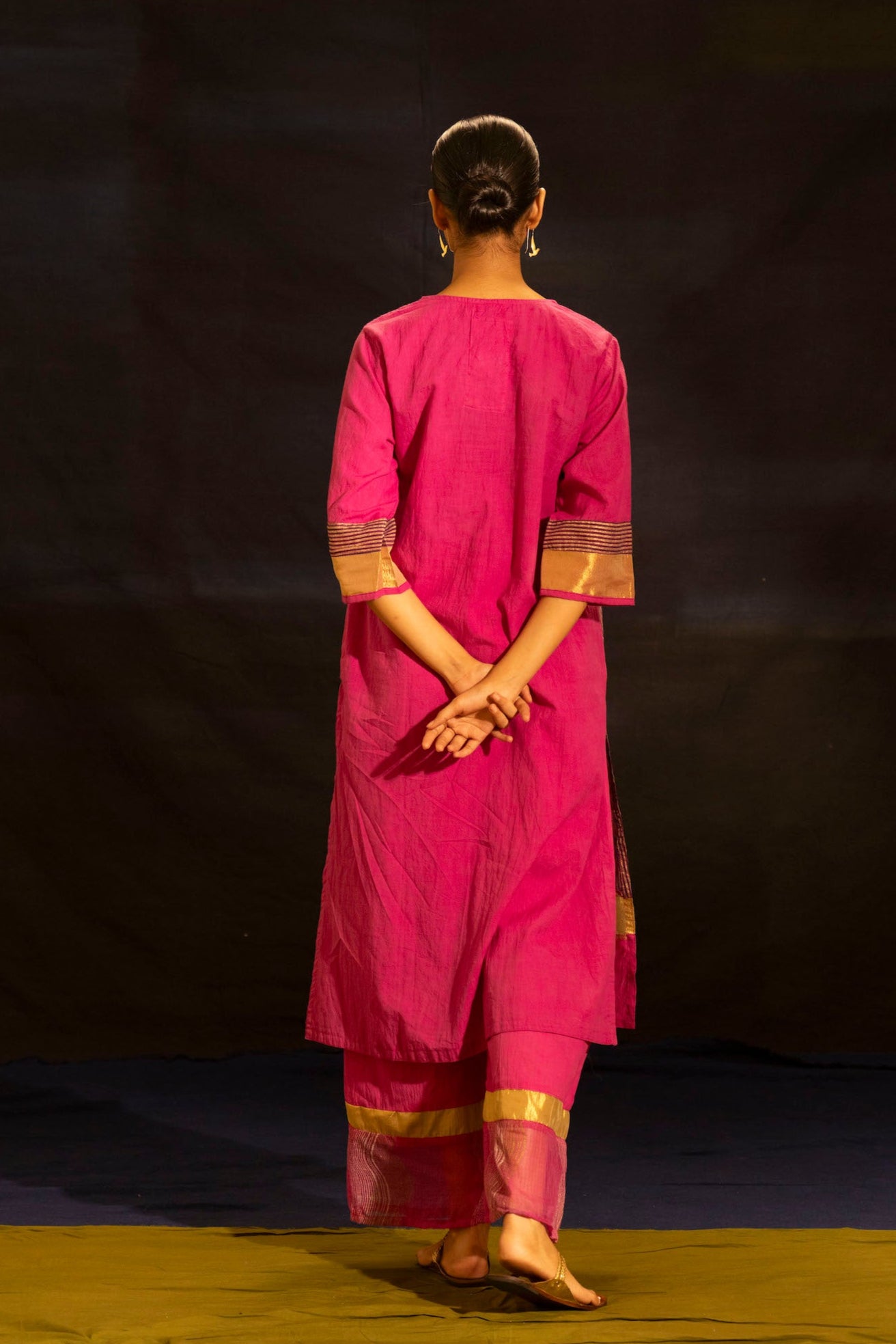 Illume Level Pink Kurta Set (Set of 3)