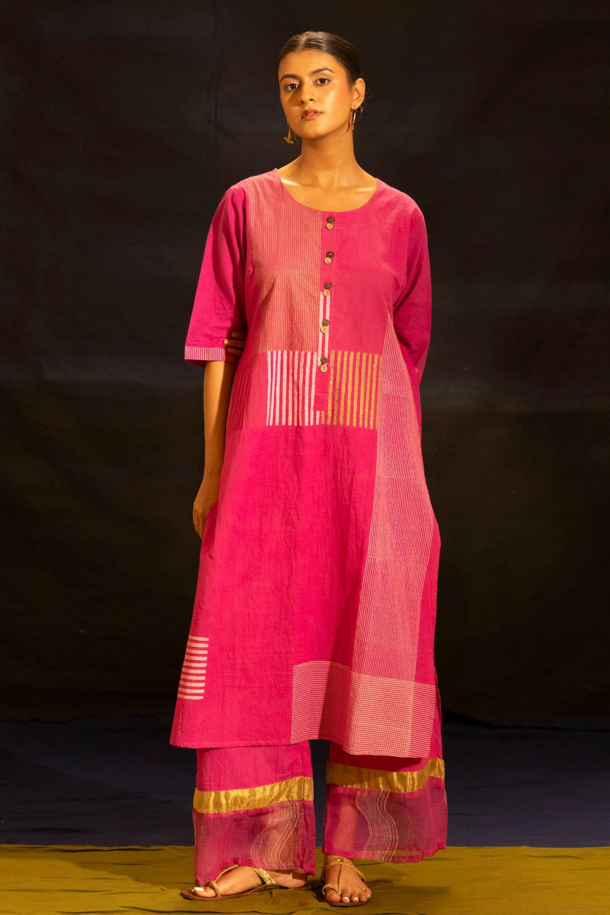 Illume Halo Shocker Pink Kurta