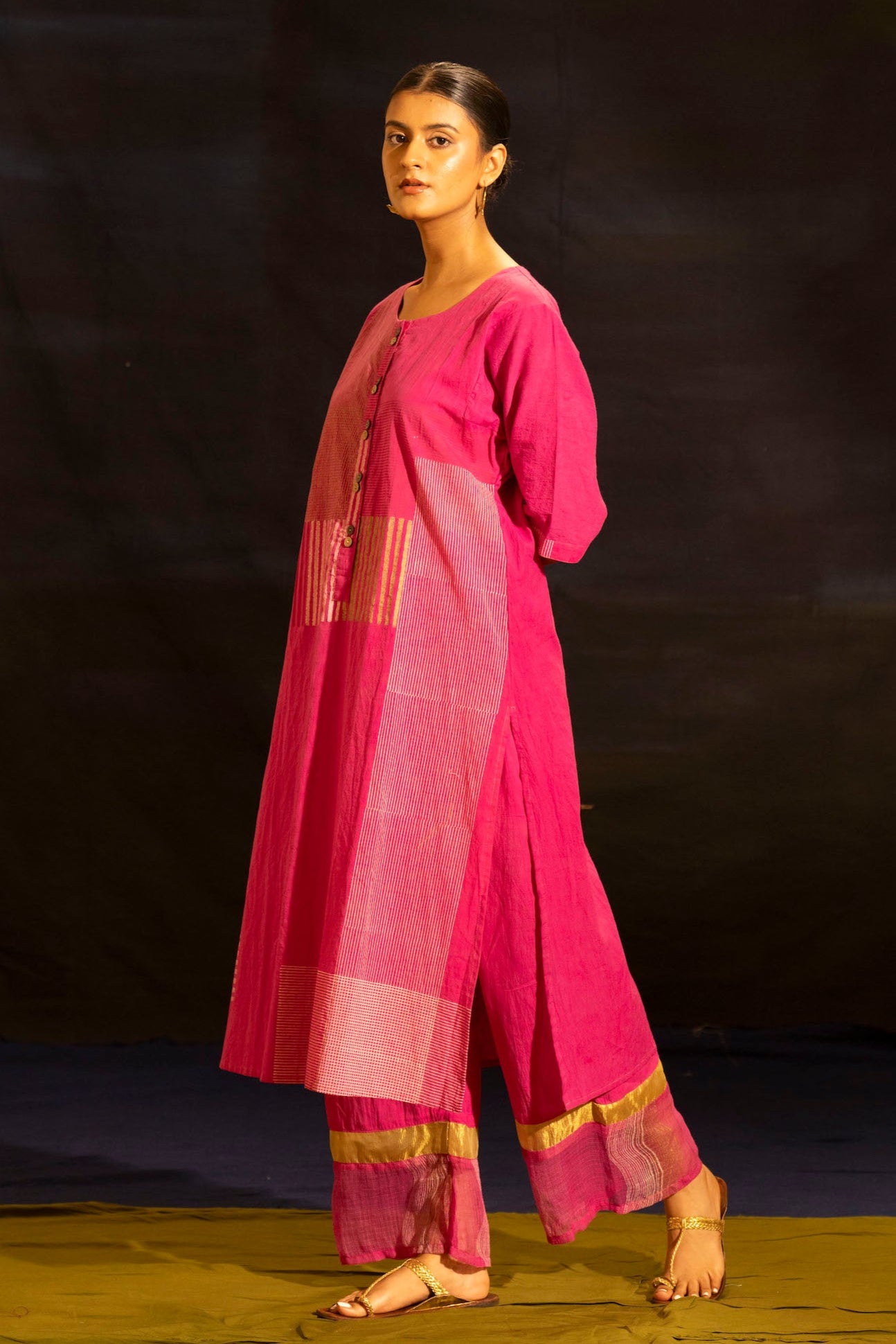 Illume Halo Shocker Pink Kurta