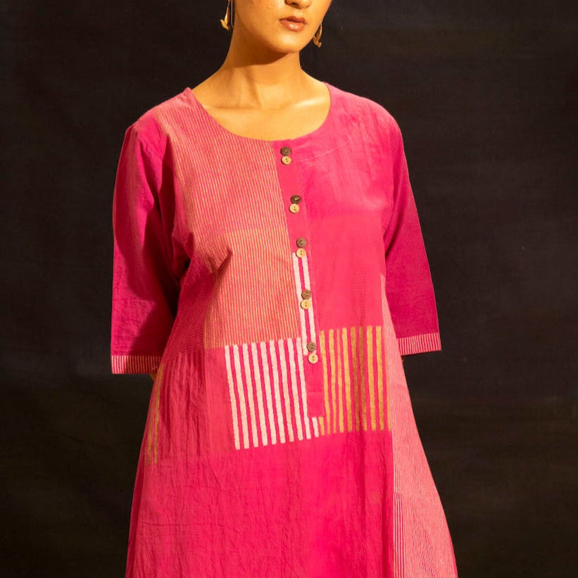 Illume Halo Shocker Pink Kurta