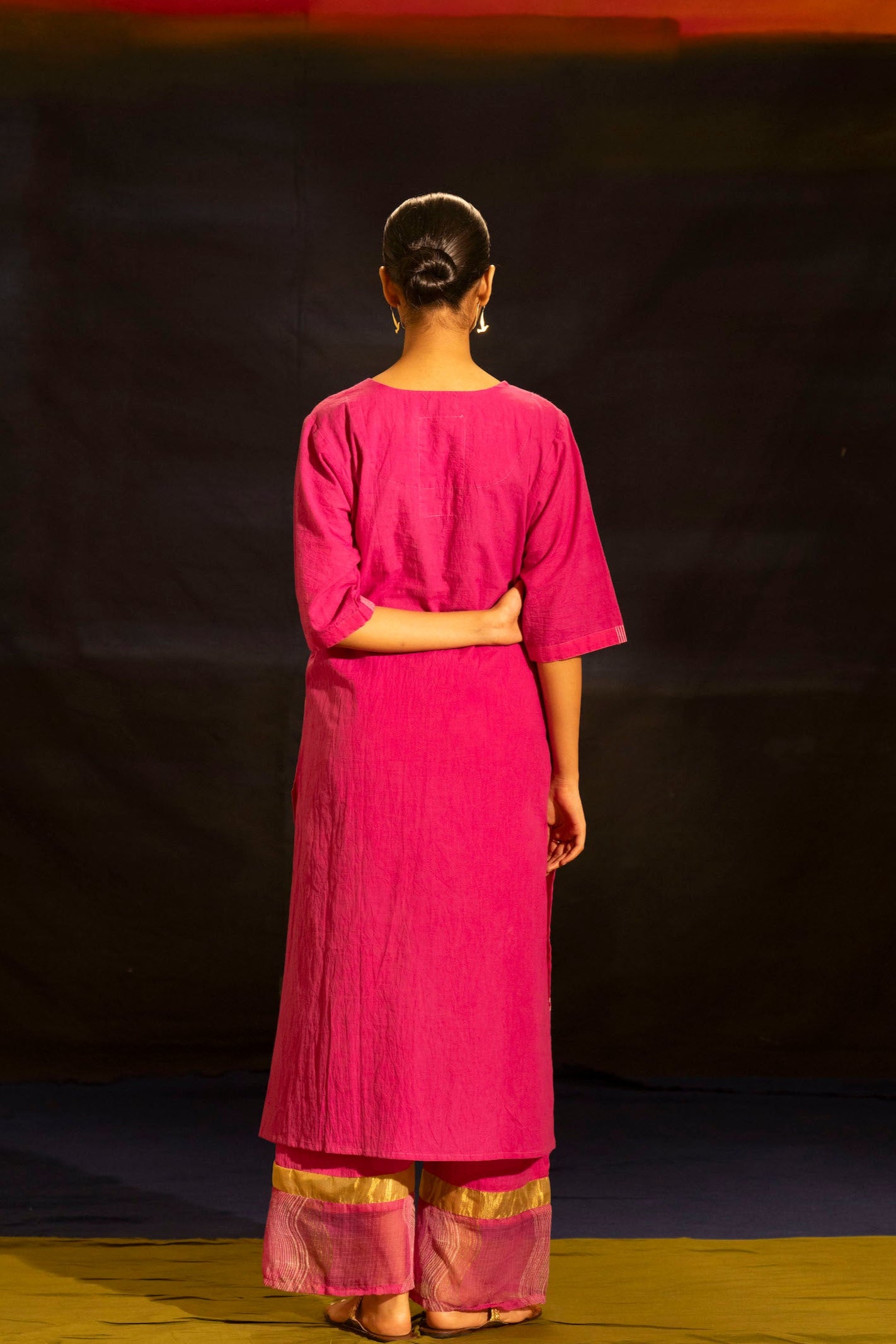 Illume Halo Shocker Pink Kurta Set (Set of 3)
