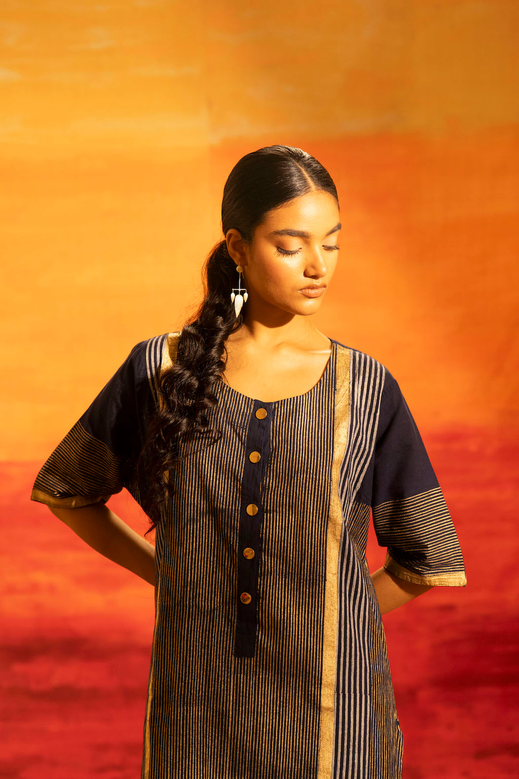 Illume Luma Navy Kurta with Pants