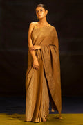 Illume luma Brown Saree with Crinkled Pallu - BANANA labs