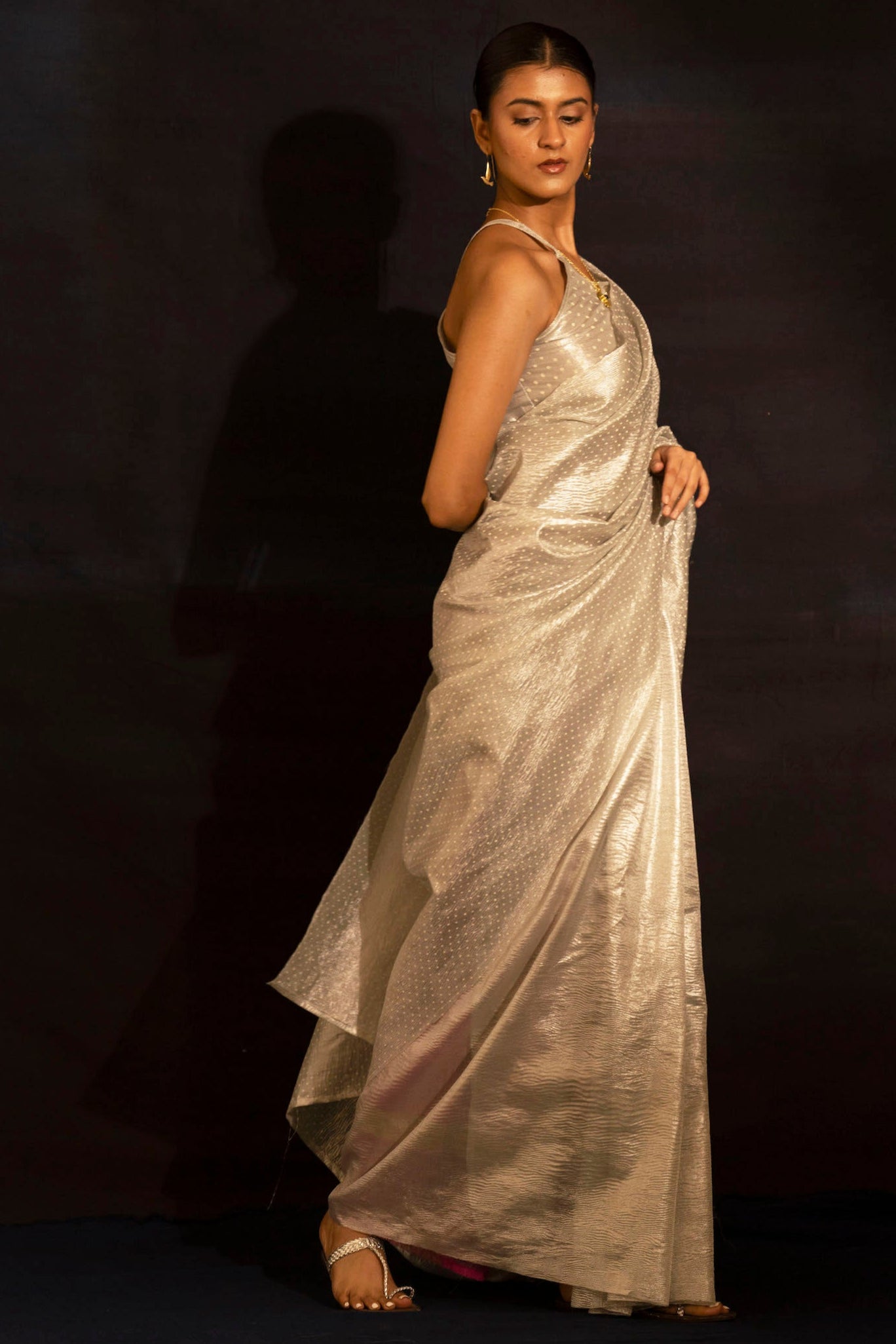 Illume Liquid Silver Saree