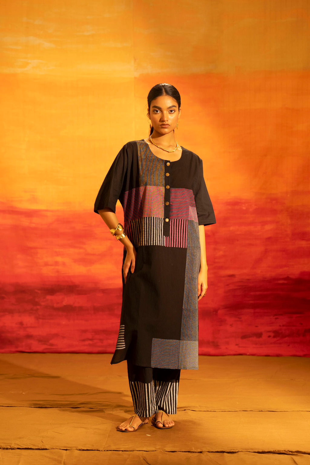 Illume Halo Black Kurta