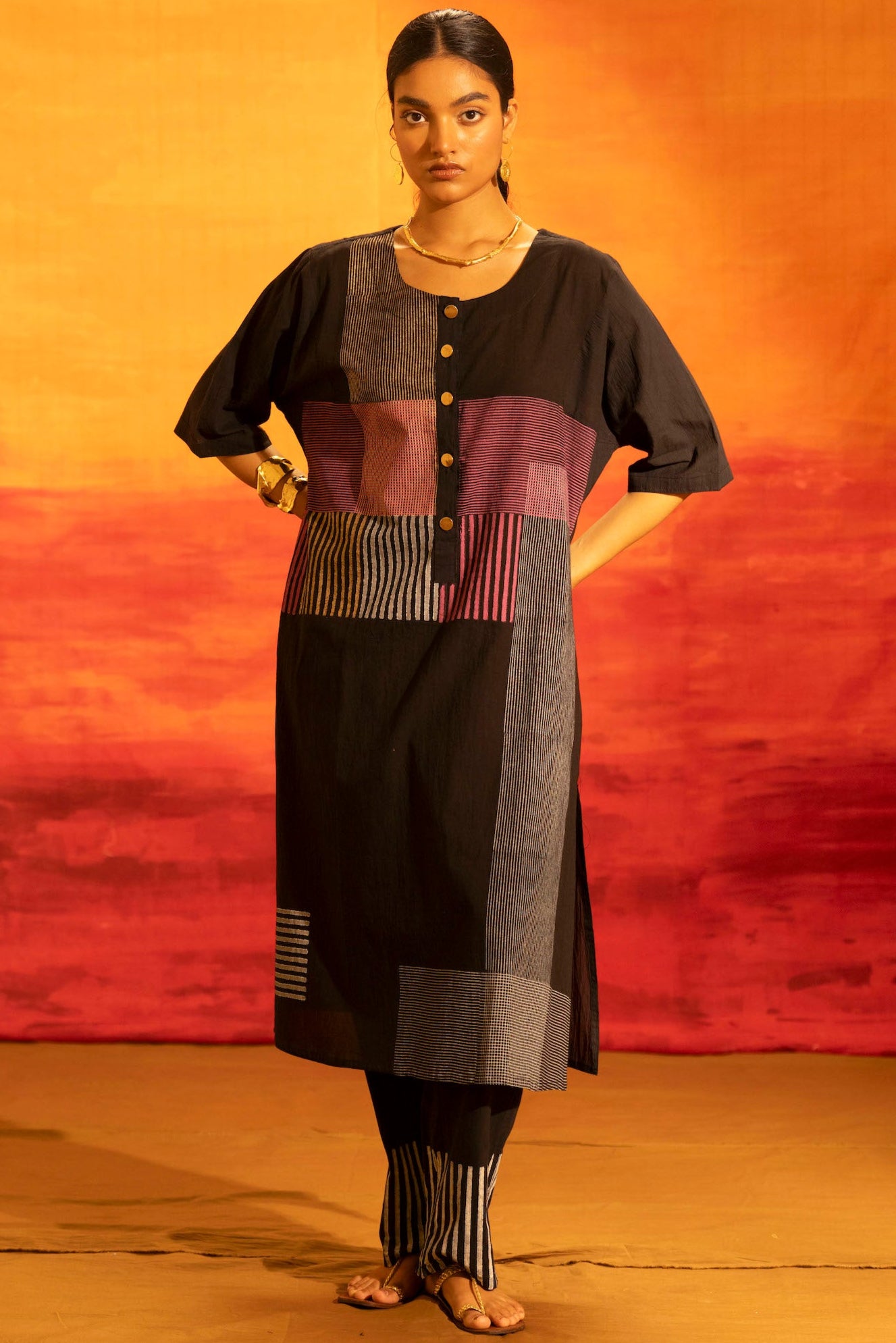 Illume Halo Black Kurta