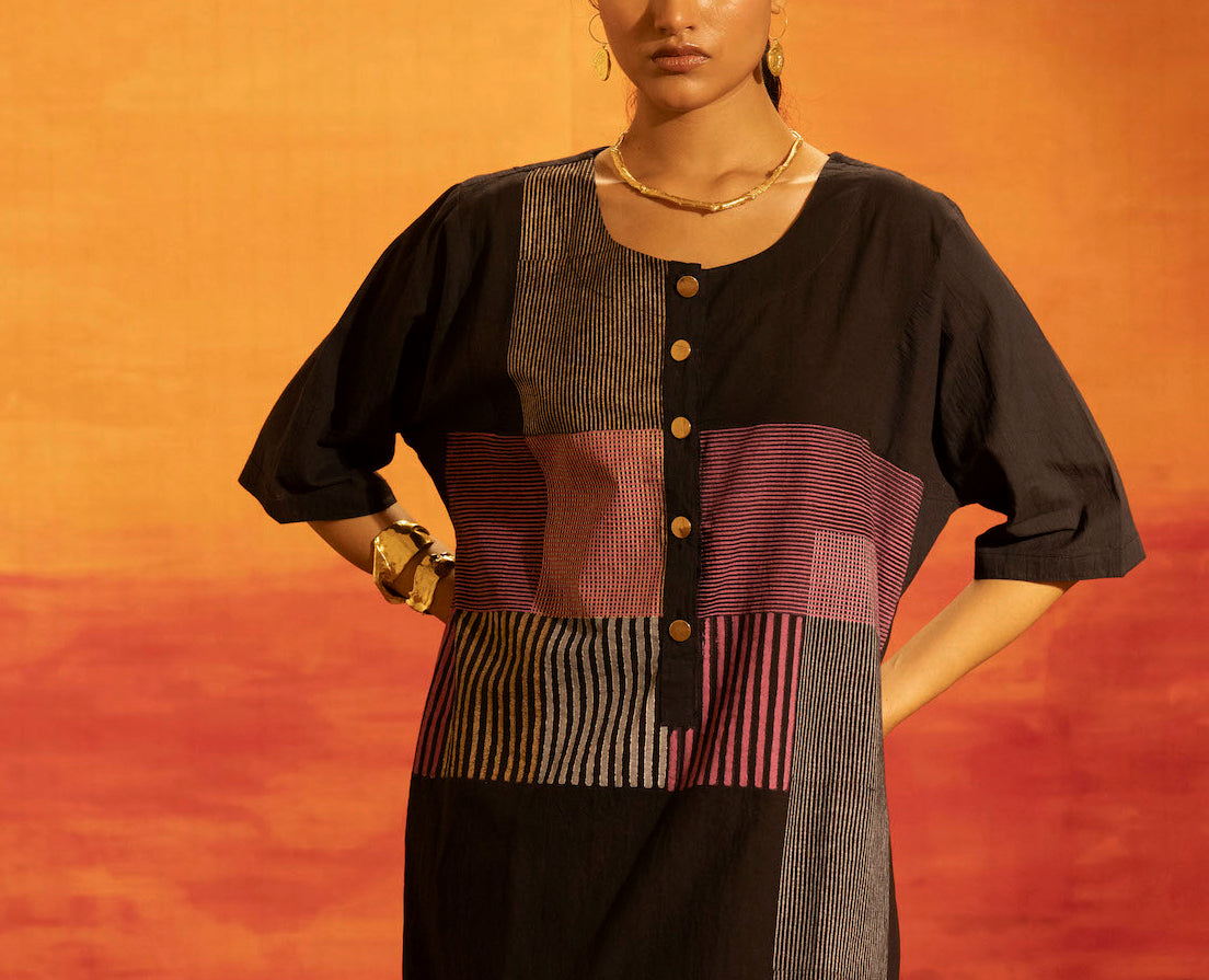 Illume Halo Black Kurta Set (Set of 3)