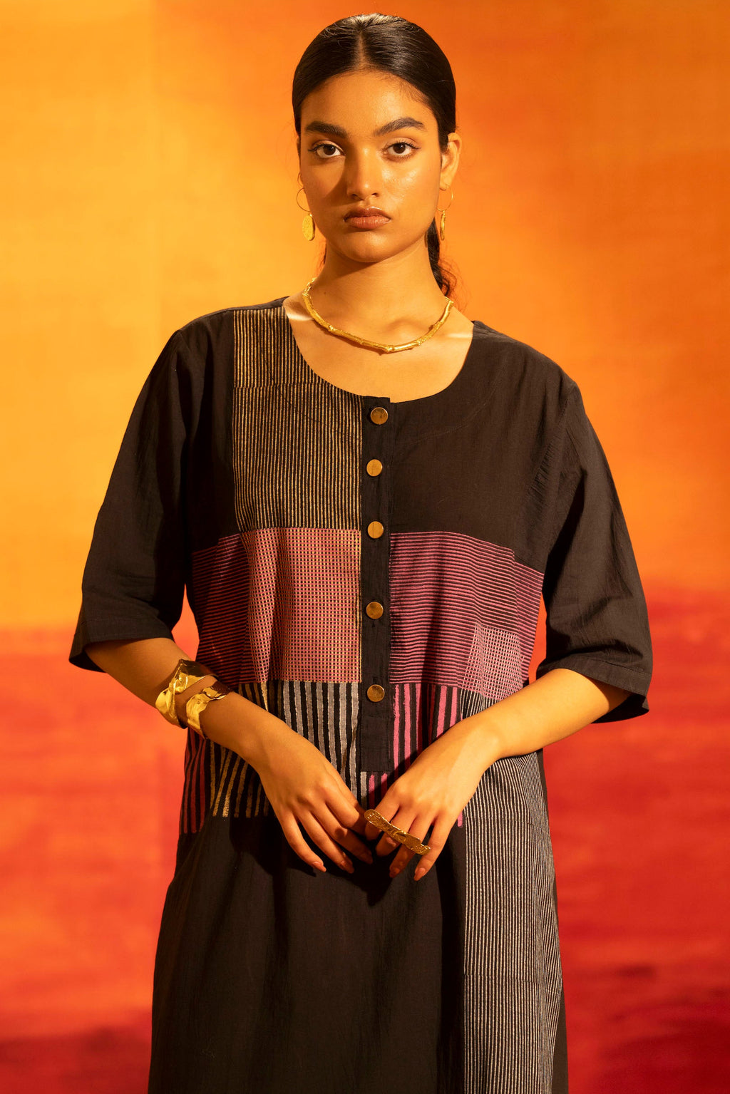 Illume Halo Black Kurta