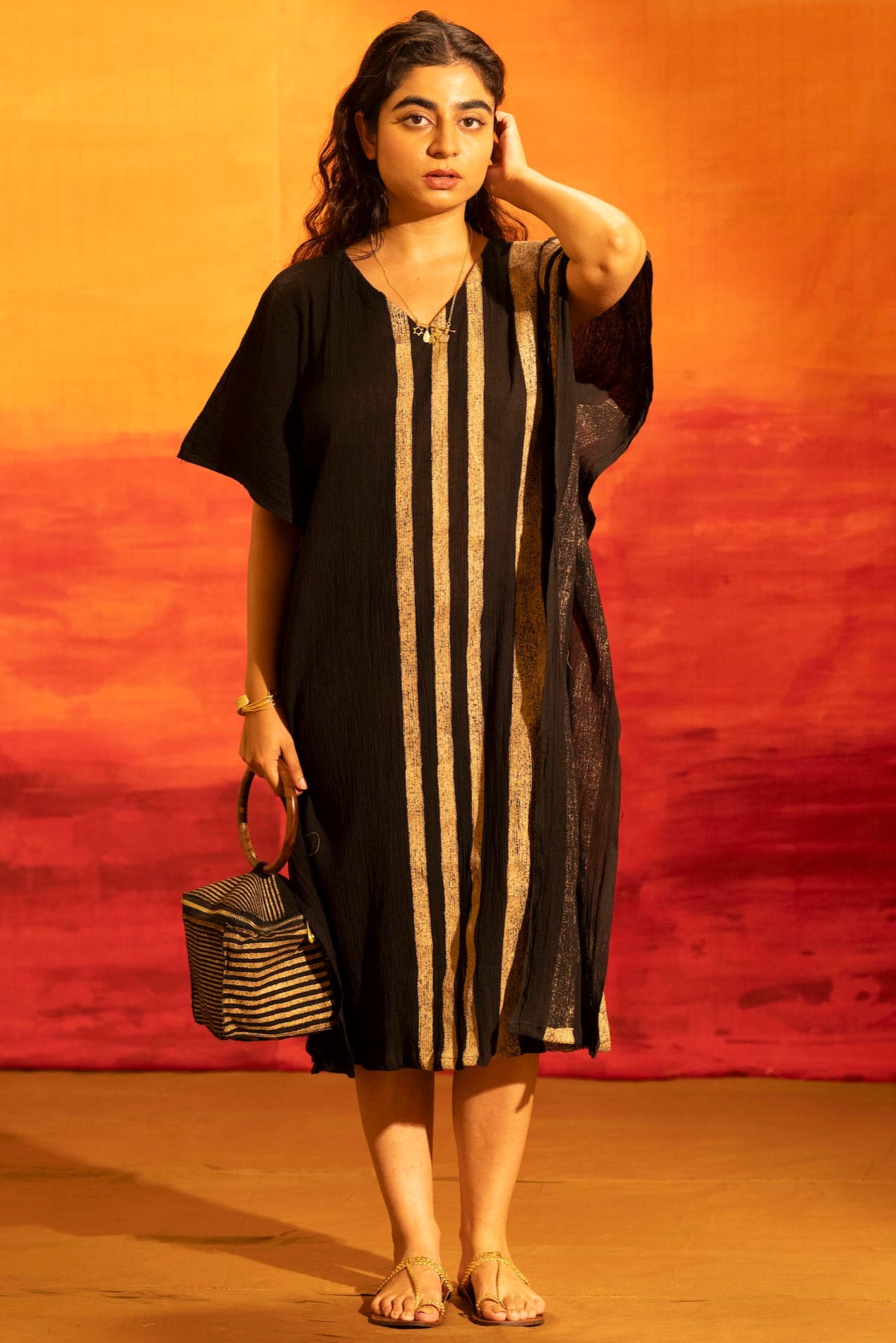 Illume Noir Black Kaftan